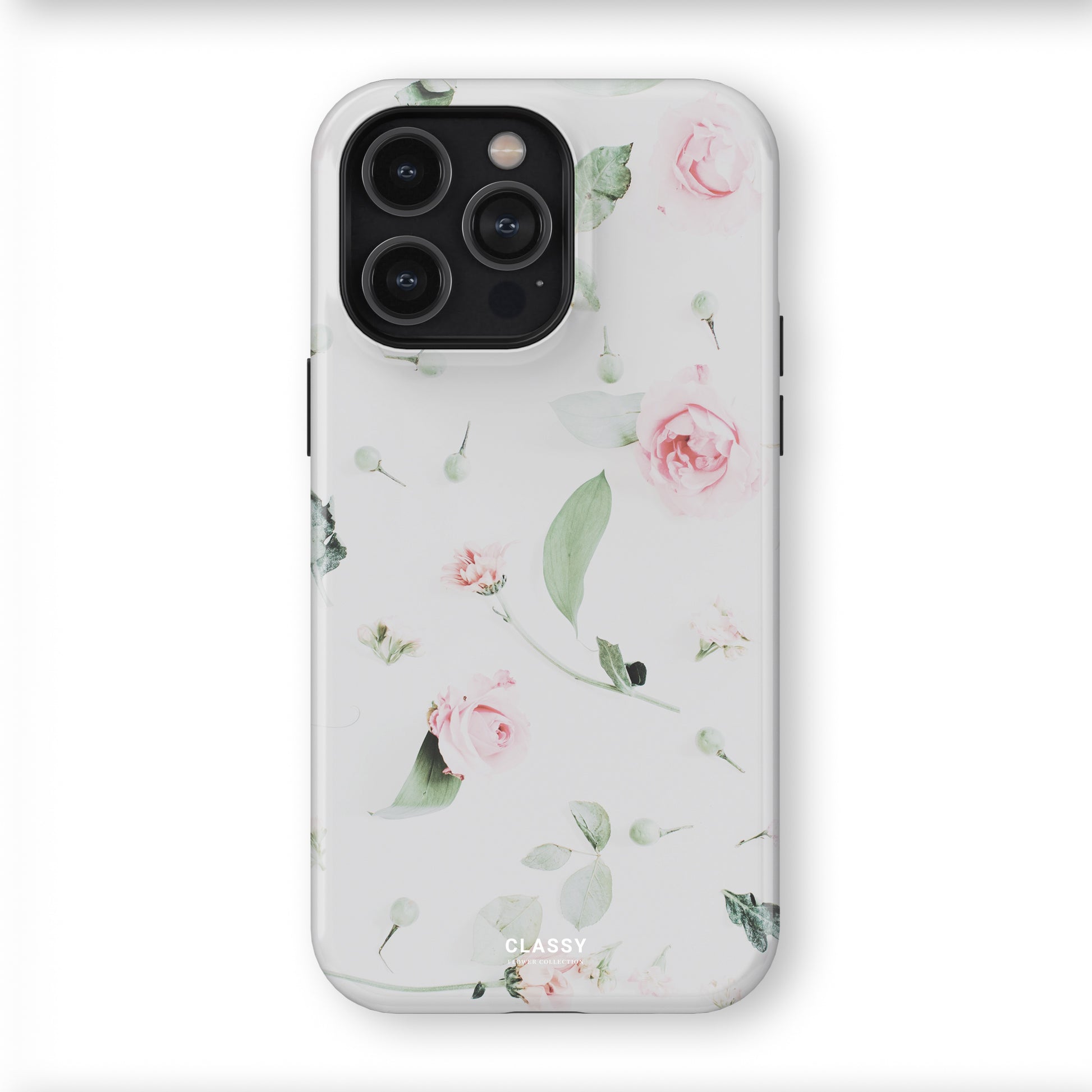 White Flower Tough Case front