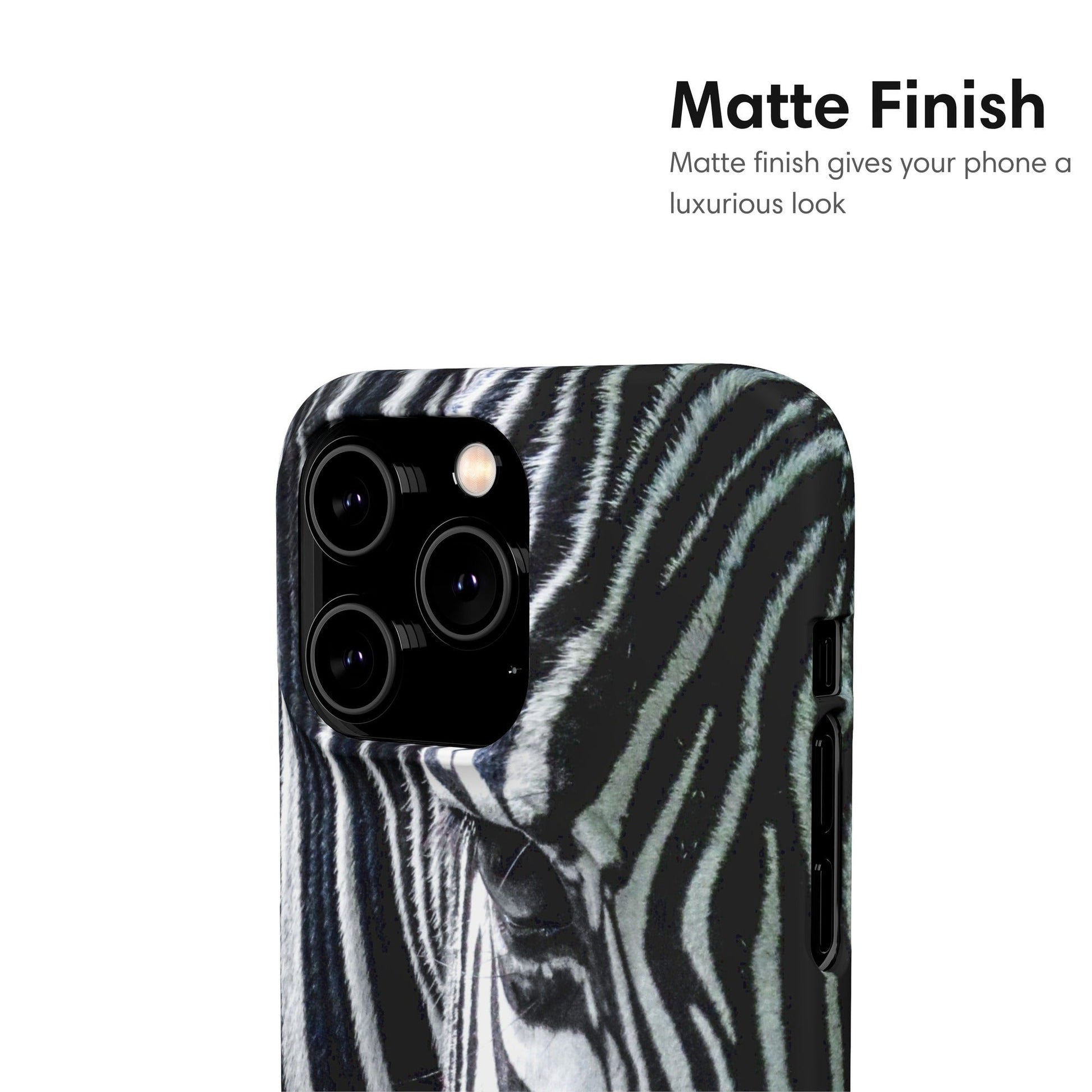 Zebra Head Snap Case matte