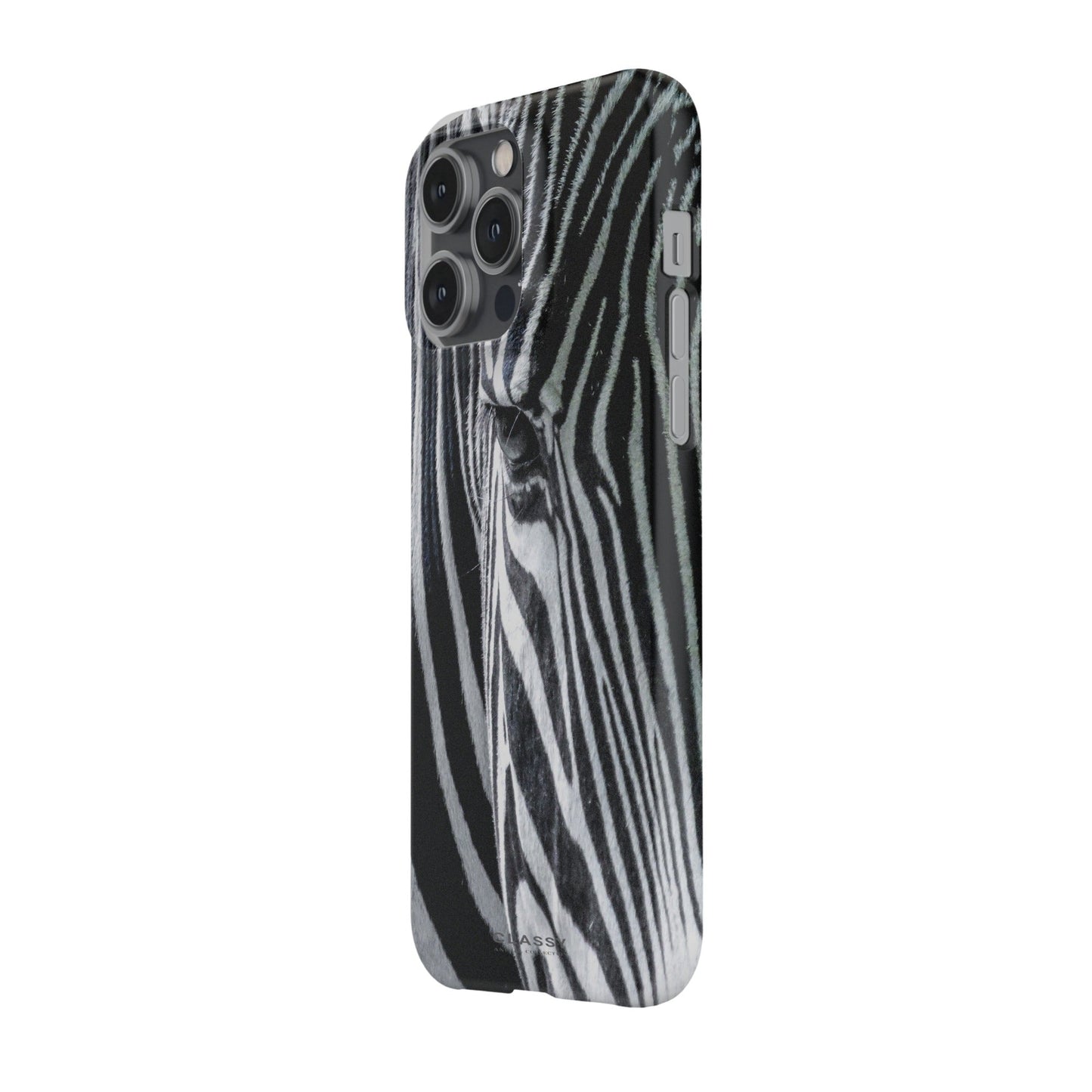 Zebra Head Snap Case side