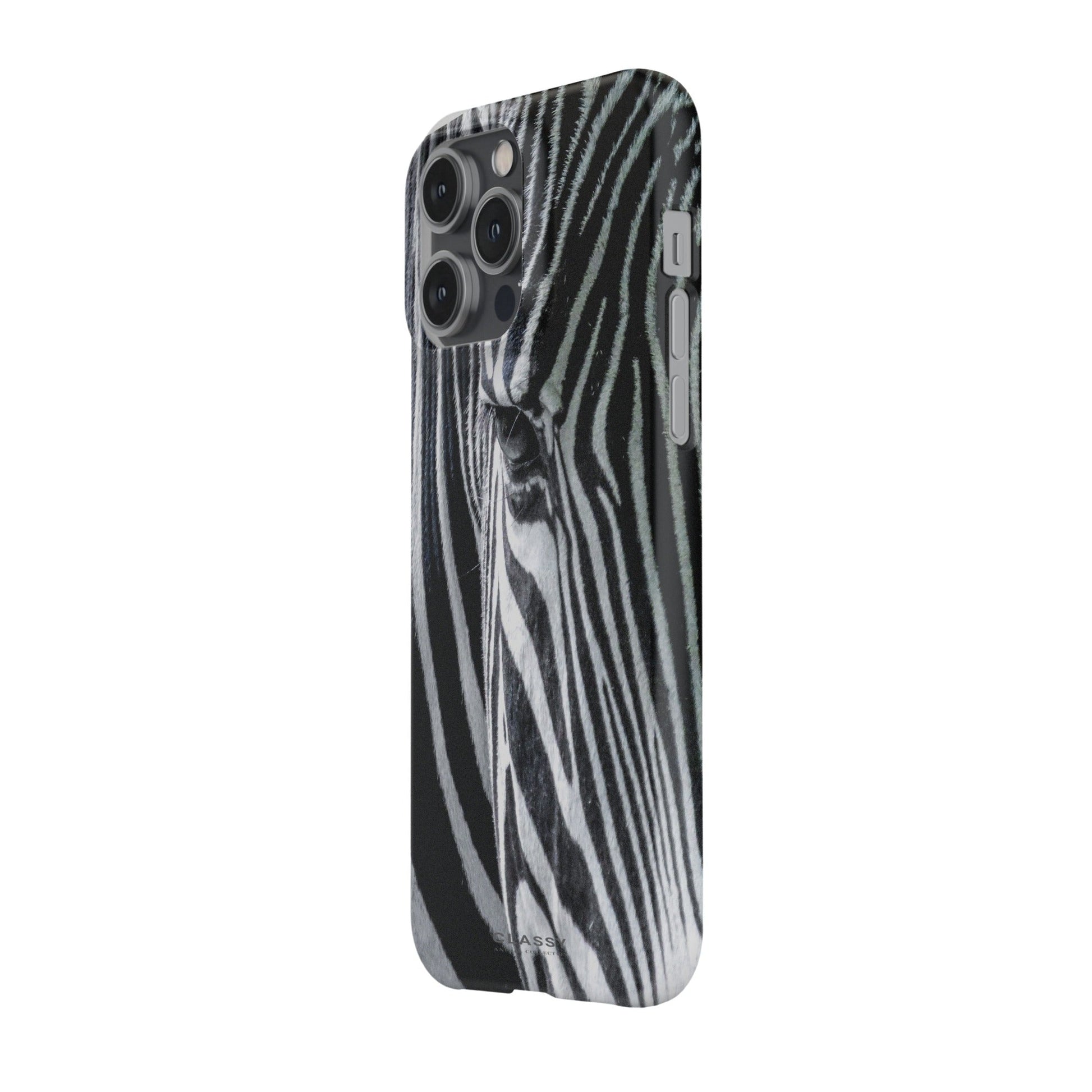 Zebra Head Snap Case side