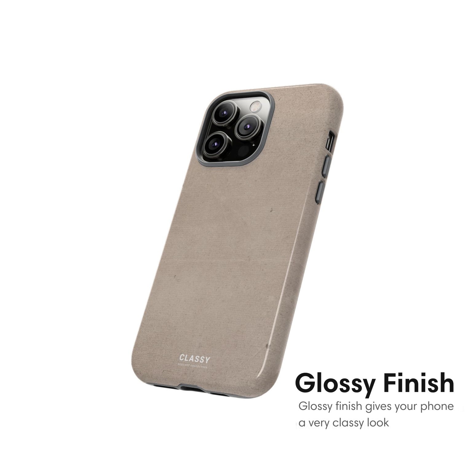 Beige Elegant Tough Case glossy