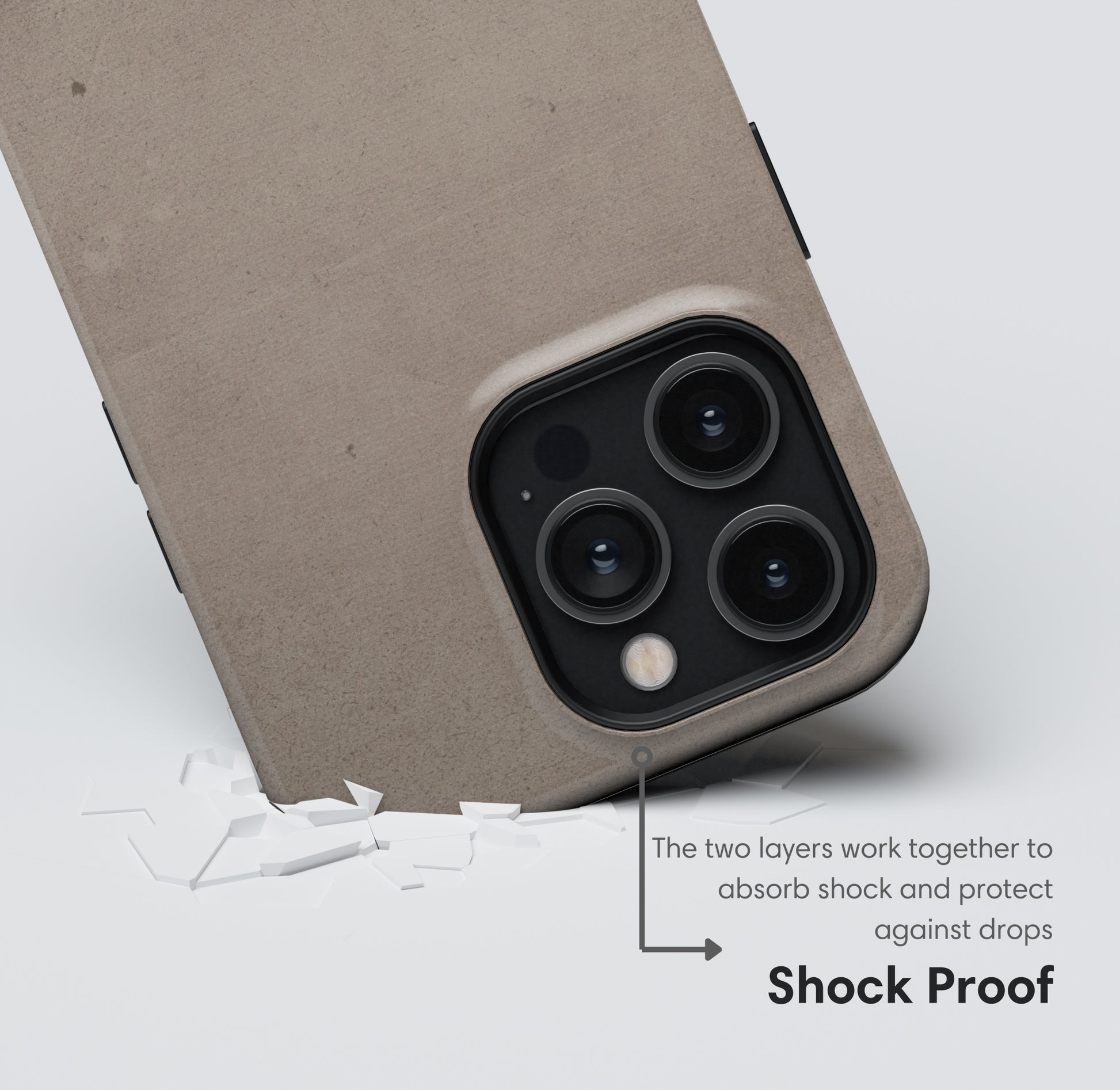 Beige Elegant Tough Case shockproof