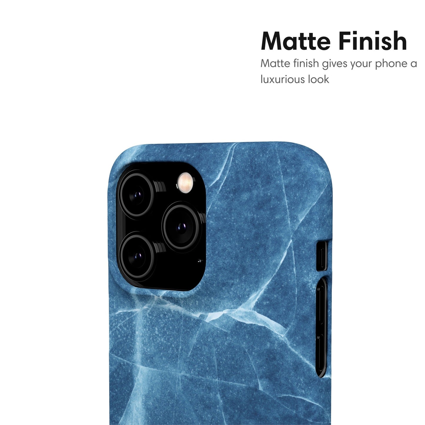 Blue Marble Snap Case - Classy Cases - Phone Case - iPhone 17 - Glossy -
