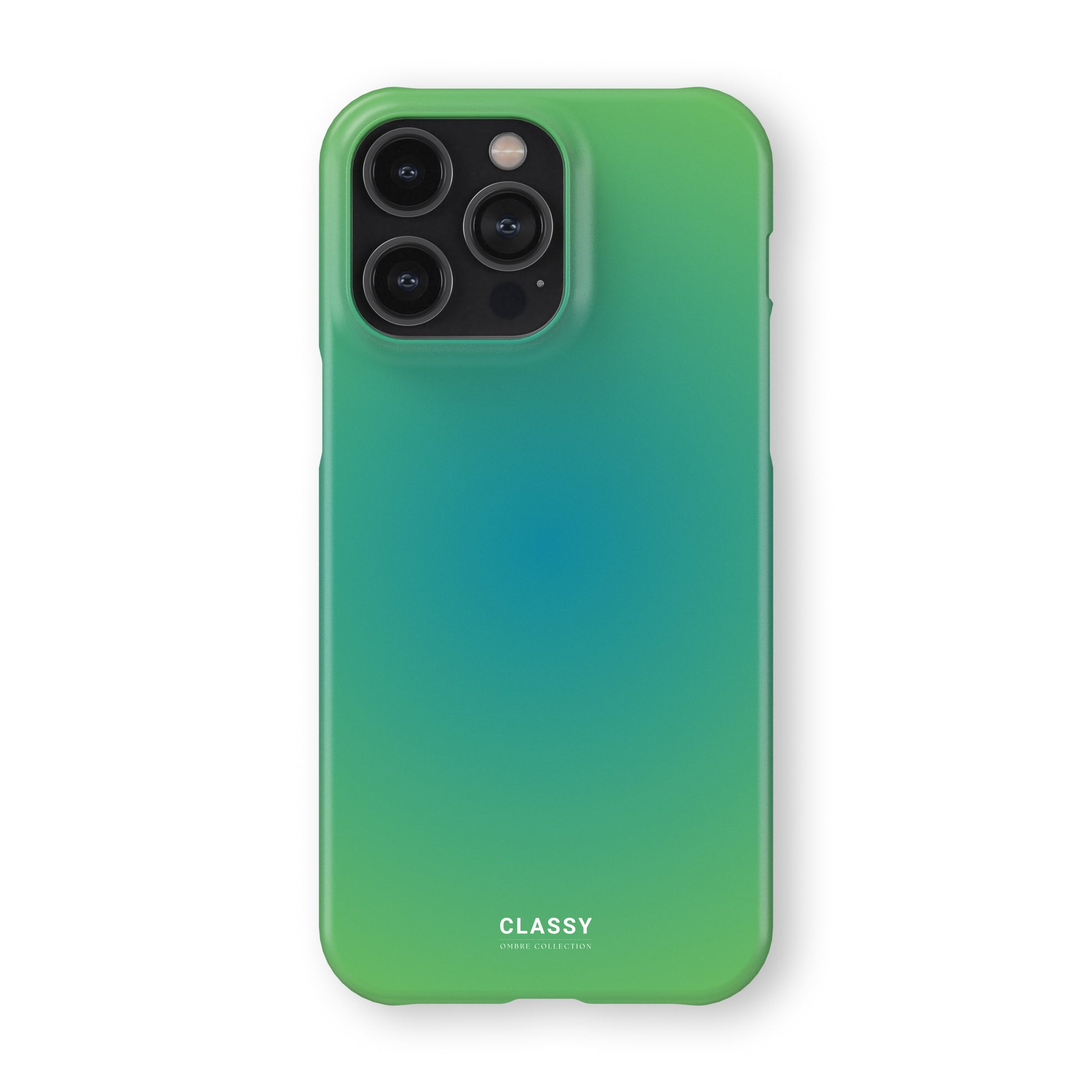 Blue and Green Ombre Snap Case front