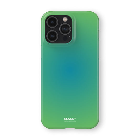 Blue and Green Ombre Snap Case front