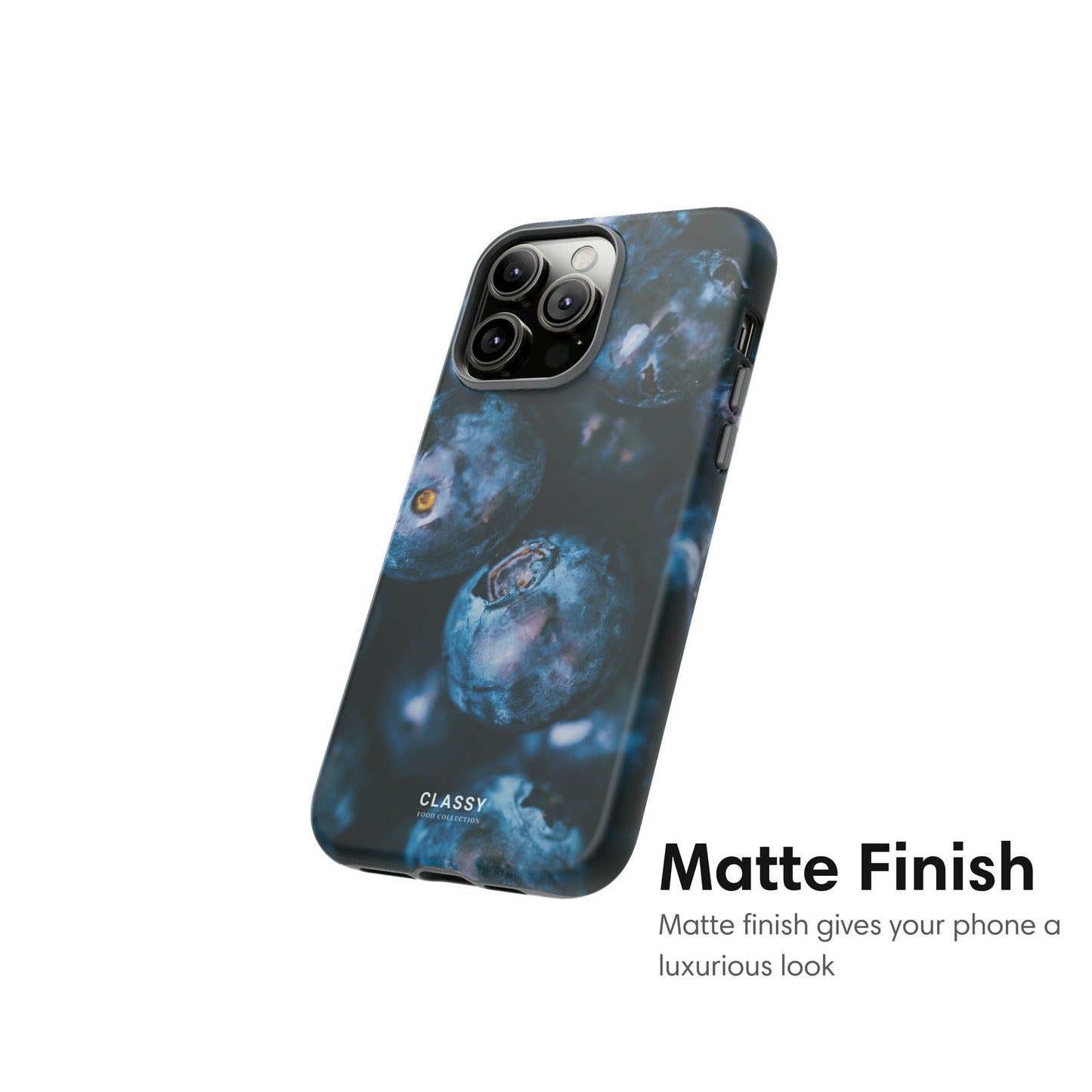 Blueberries Tough Case - Classy Cases - Phone Case - iPhone 17 - Glossy -