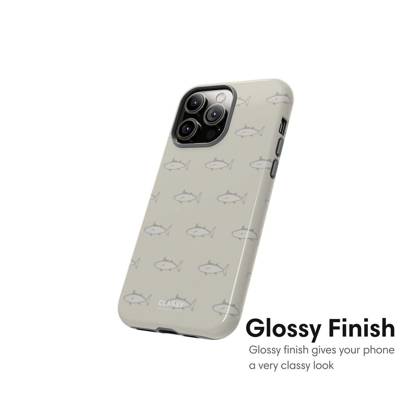 Brown Retro Fish Tough Case - Classy Cases - Phone Case - iPhone 17 - Glossy -