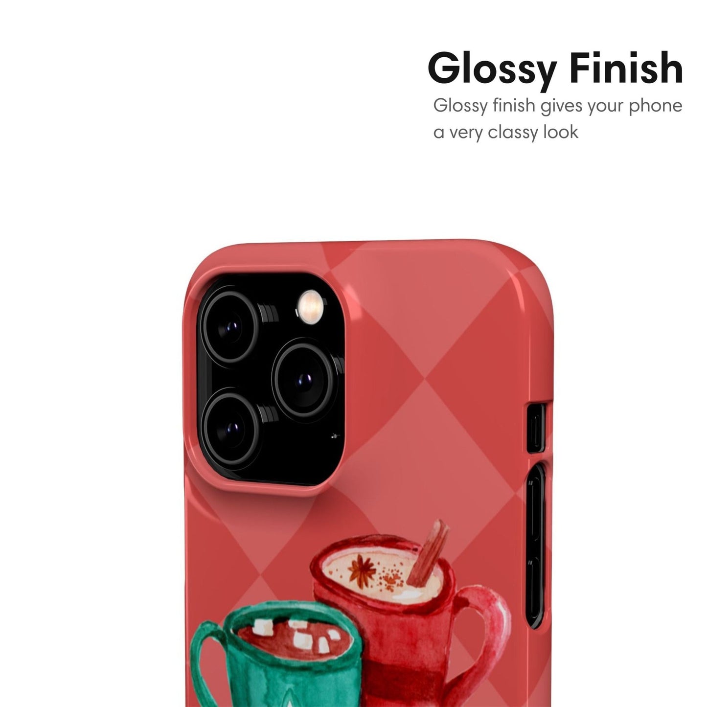 Christmas Snap Case with Mugs - Classy Cases - Phone Case - iPhone 17 - Glossy -