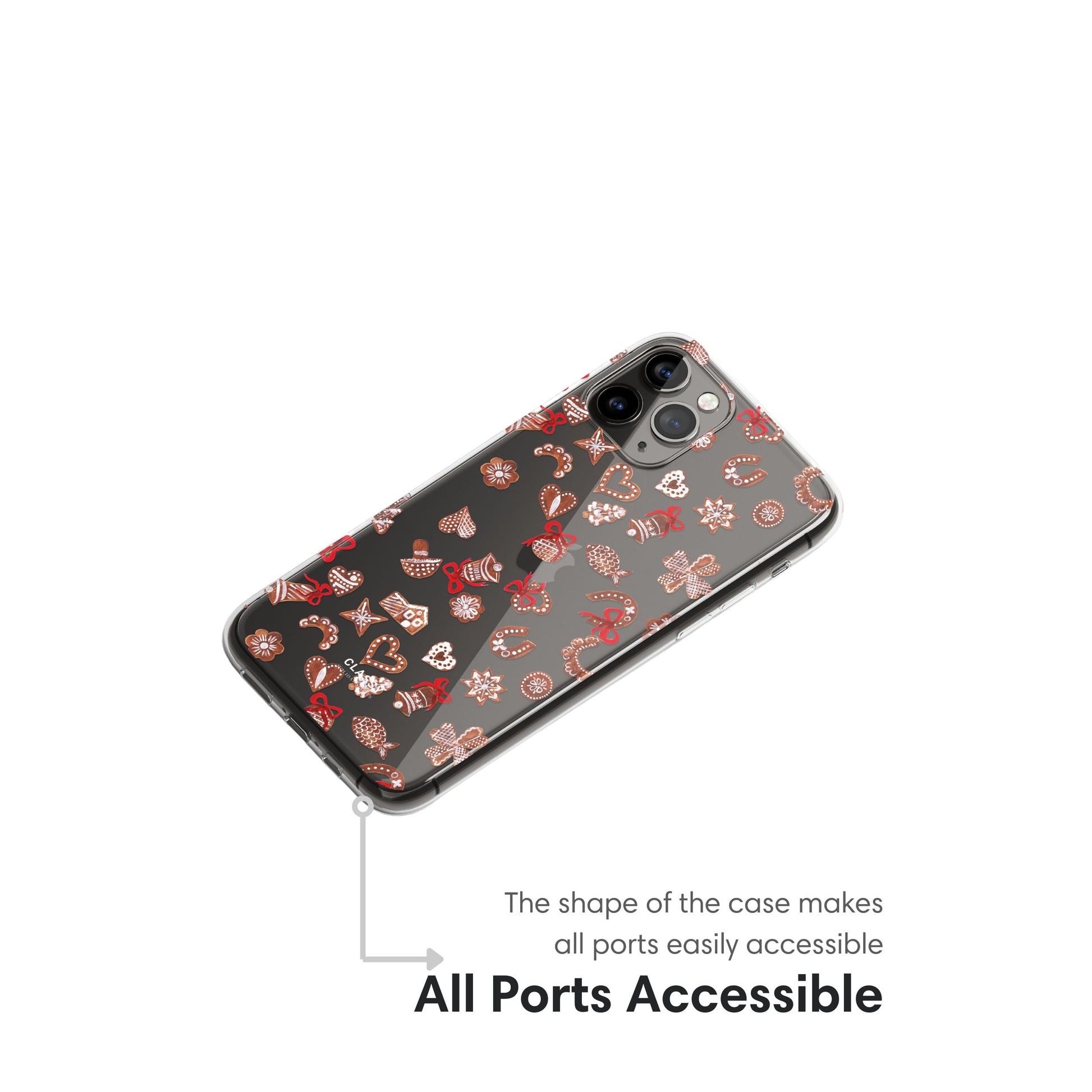 Christmas Clear Case ports