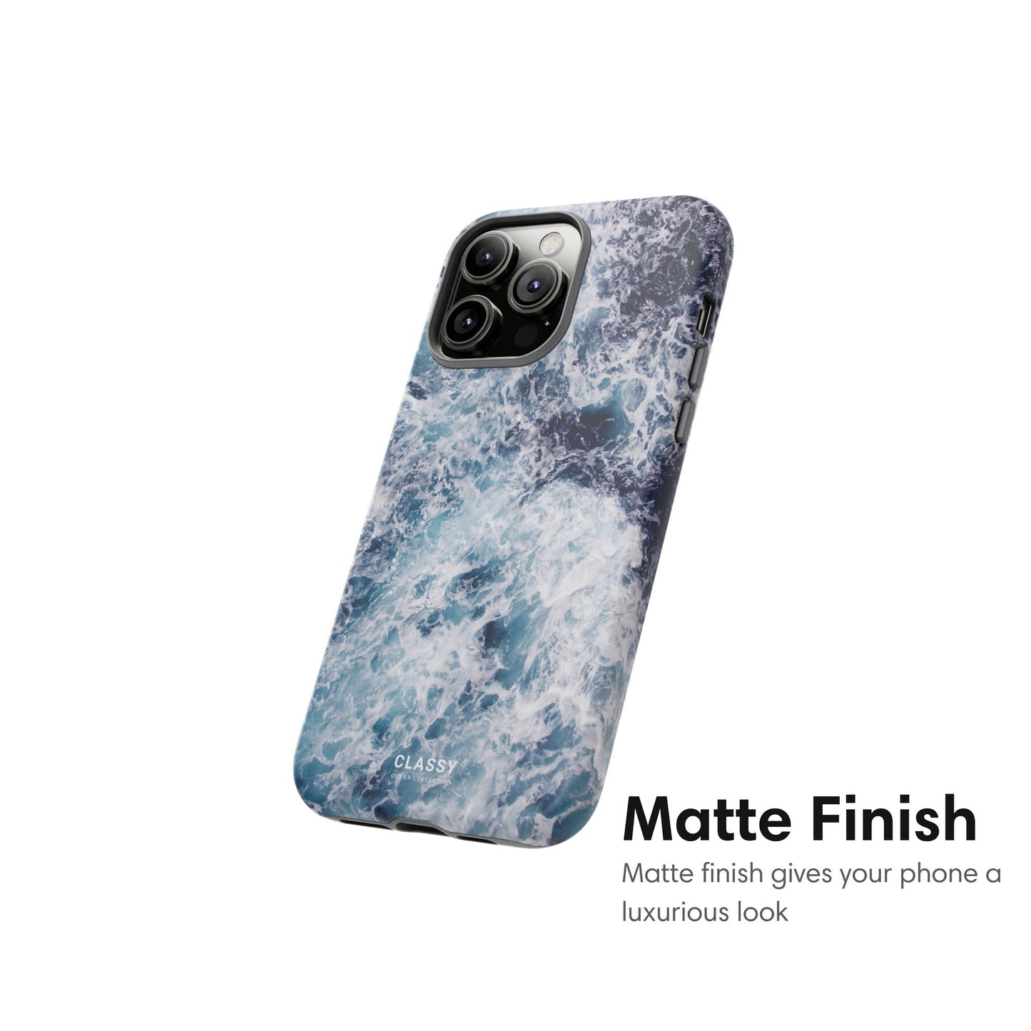 Dark Blue Ocean Tough Case - Classy Cases - Phone Case - iPhone 17 - Glossy -