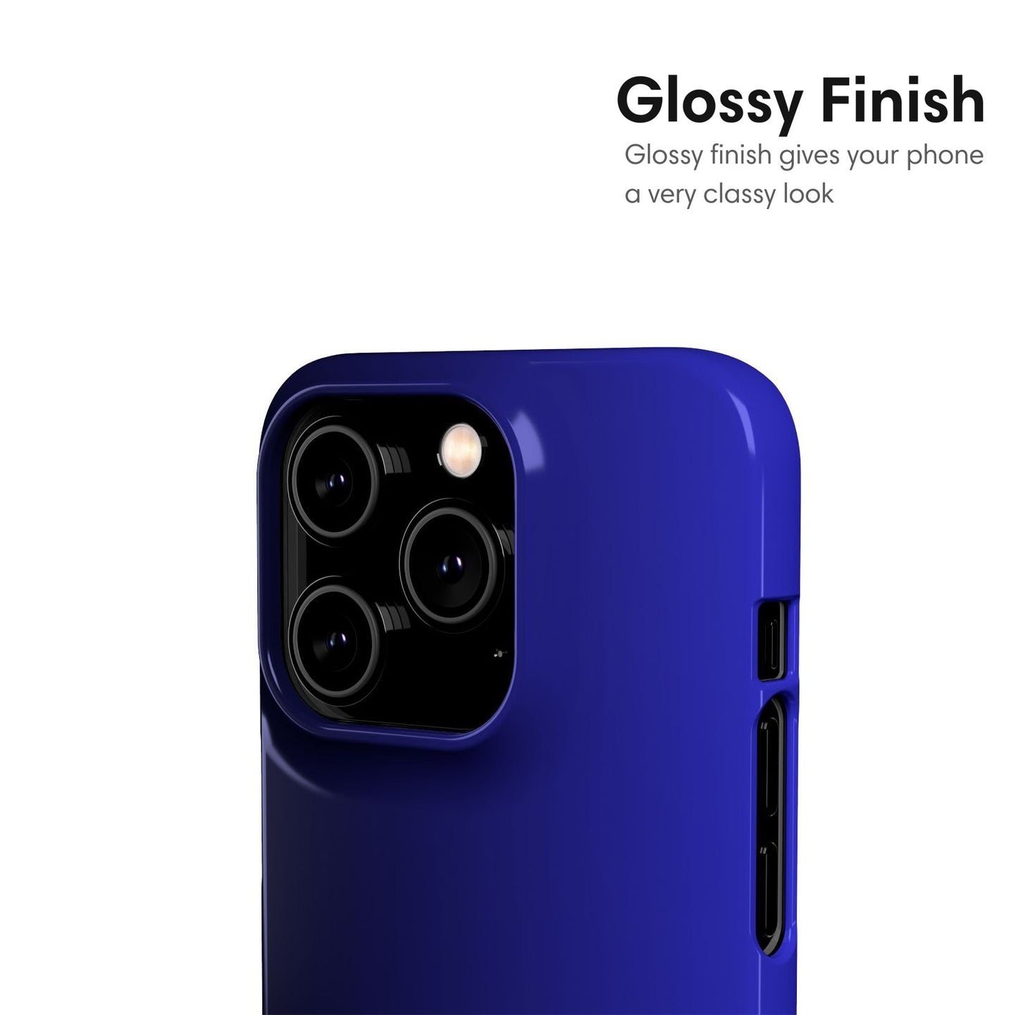 Dark Blue Ombre Snap Case - Classy Cases - Phone Case - iPhone 17 - Glossy -