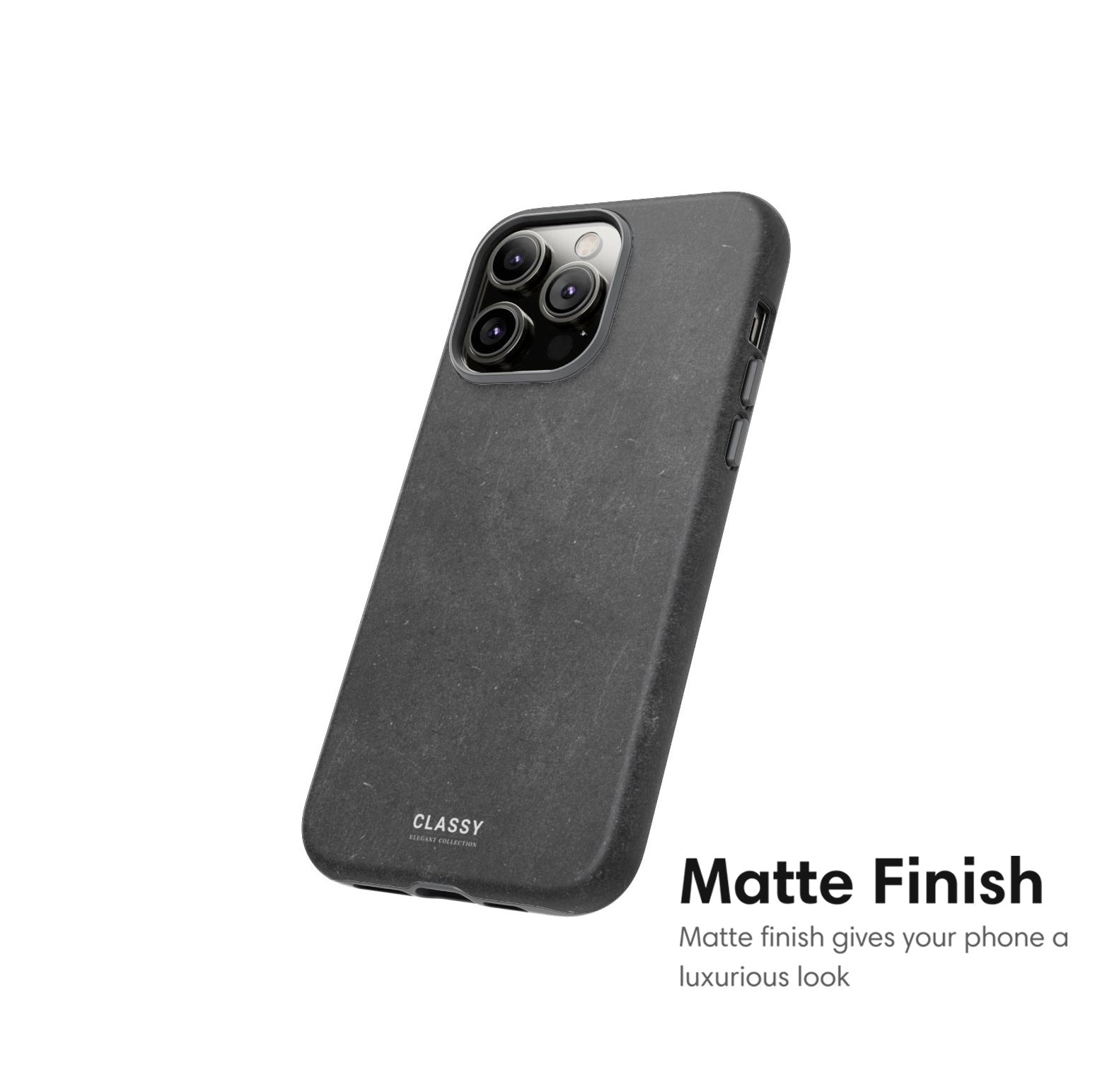 Dark Gray Elegant Tough Case matte