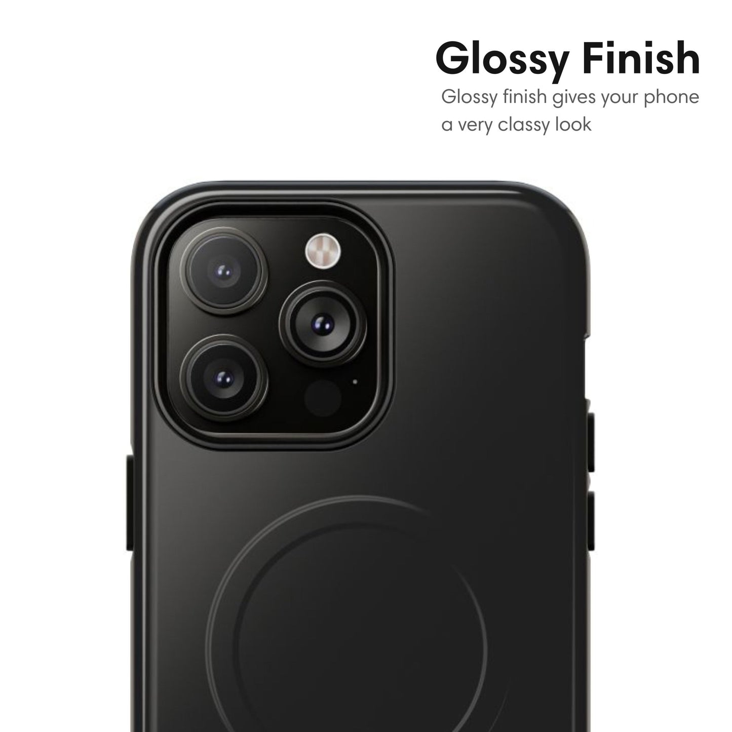 Dark Gray MagSafe Tough Case - Classy Cases - Phone Case - iPhone 17 - Glossy -