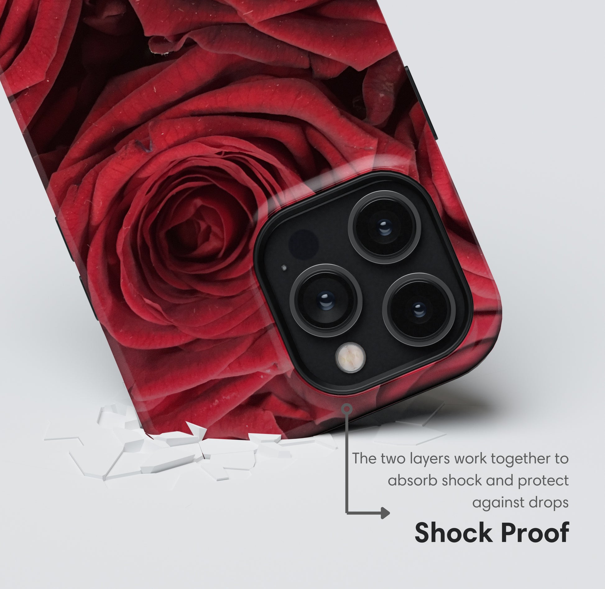 Dark Red Roses Tough Case shockproof