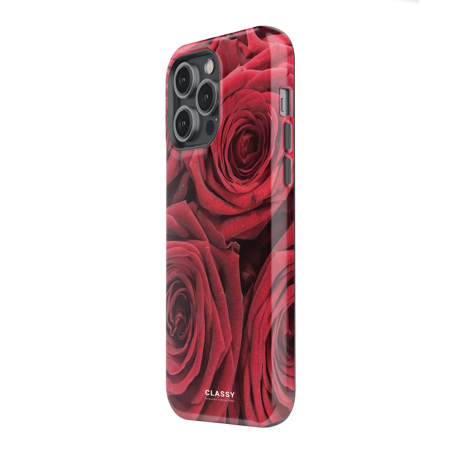 Dark Red Roses Tough Case side