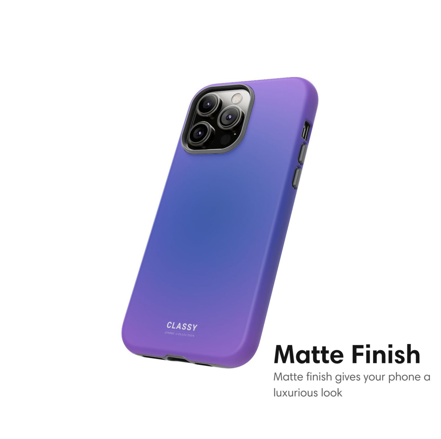 Purple and Blue Ombre Tough Case matte