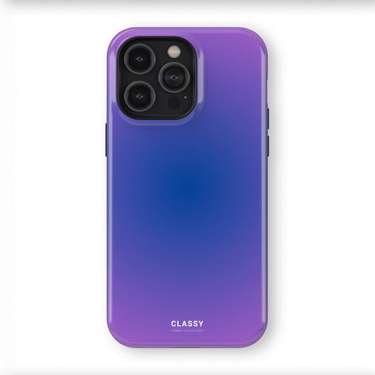 Purple and Blue Ombre Tough Case front