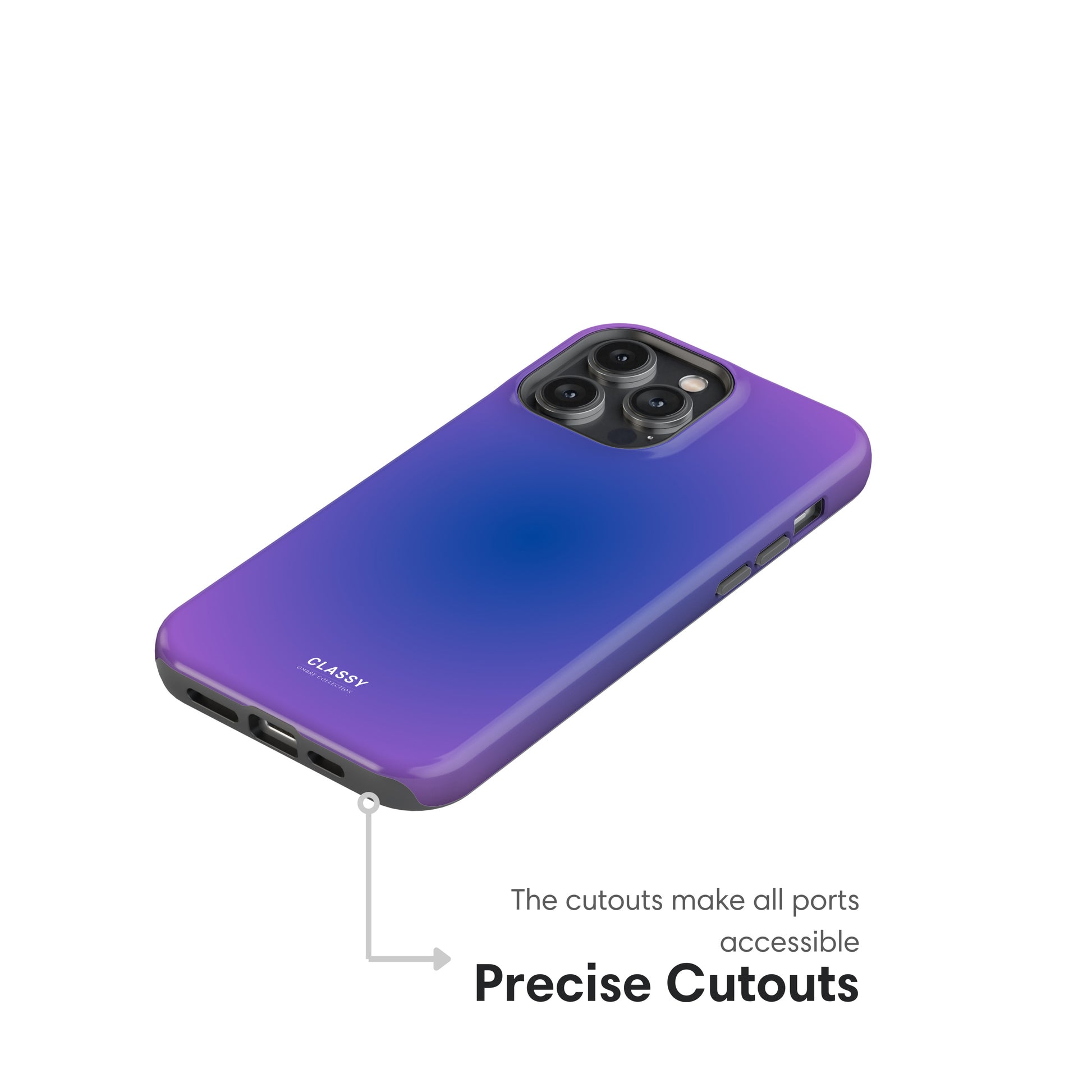 Purple and Blue Ombre Tough Case cutouts