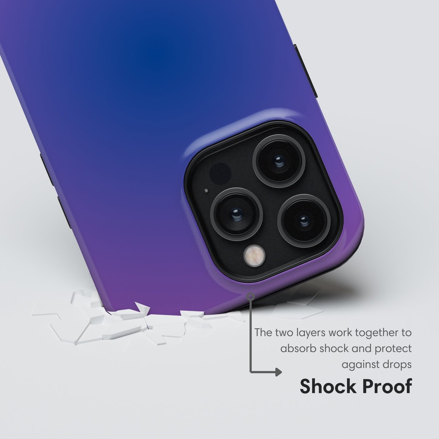 Purple and Blue Ombre Tough Case shockproof