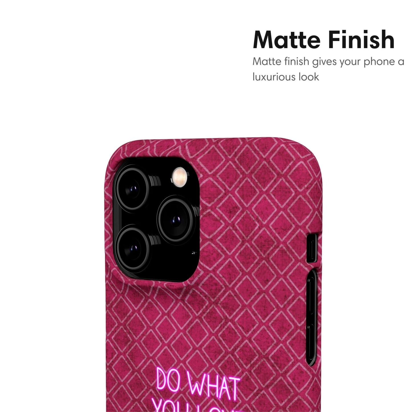 Do What You Love | Dusty Rose Pattern Snap Case - Classy Cases - Phone Case - iPhone 17 - Glossy -