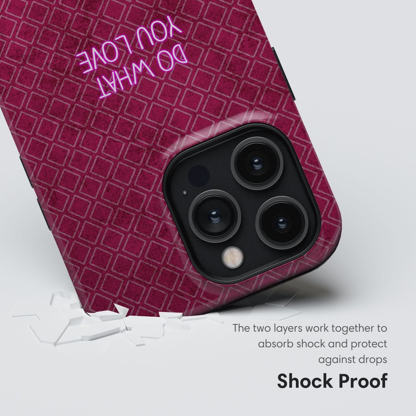 Do What You Love | Dusty Rose Pattern Tough Case shockproof