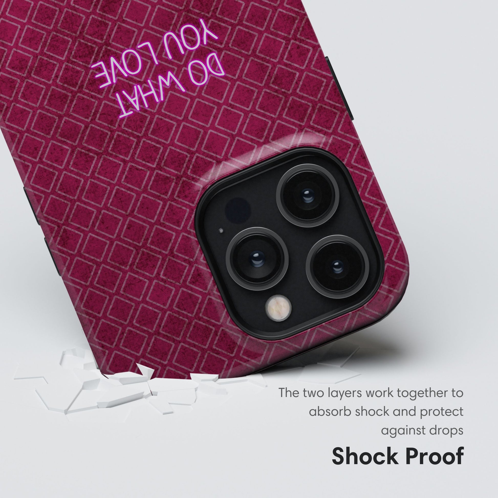 Do What You Love | Dusty Rose Pattern Tough Case shockproof