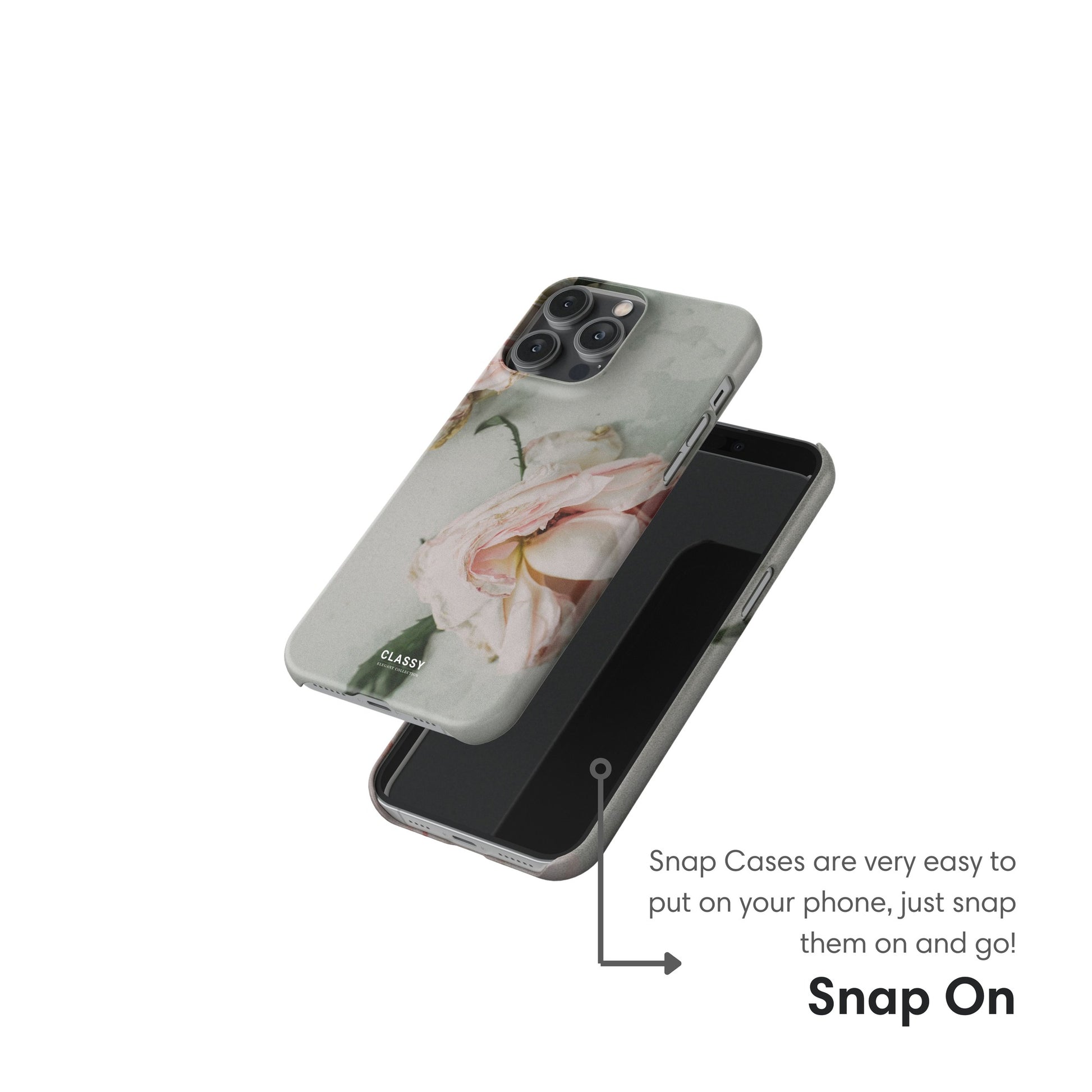 Dropped Rose Snap Case snap on