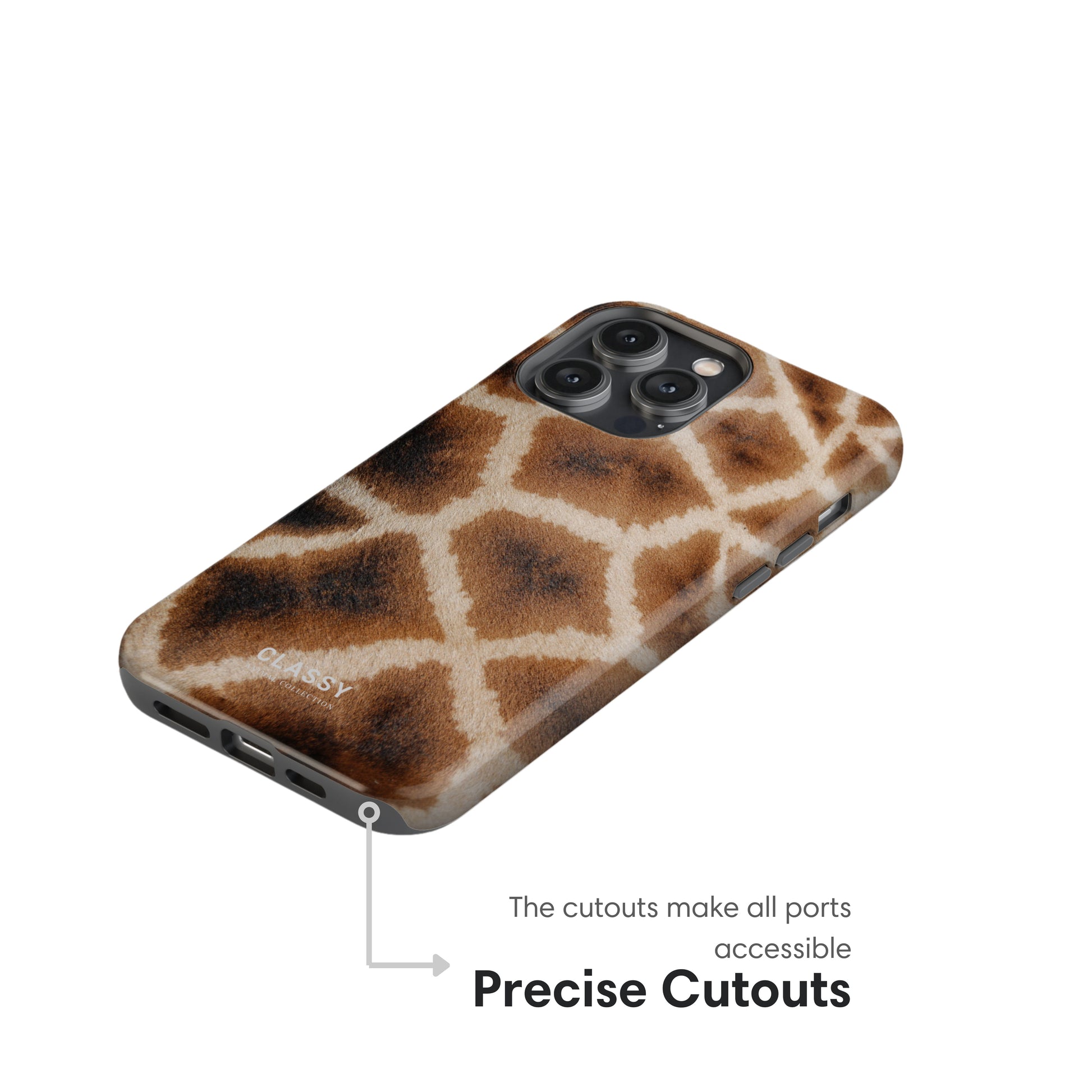 giraffe spots tough case precise cutouts