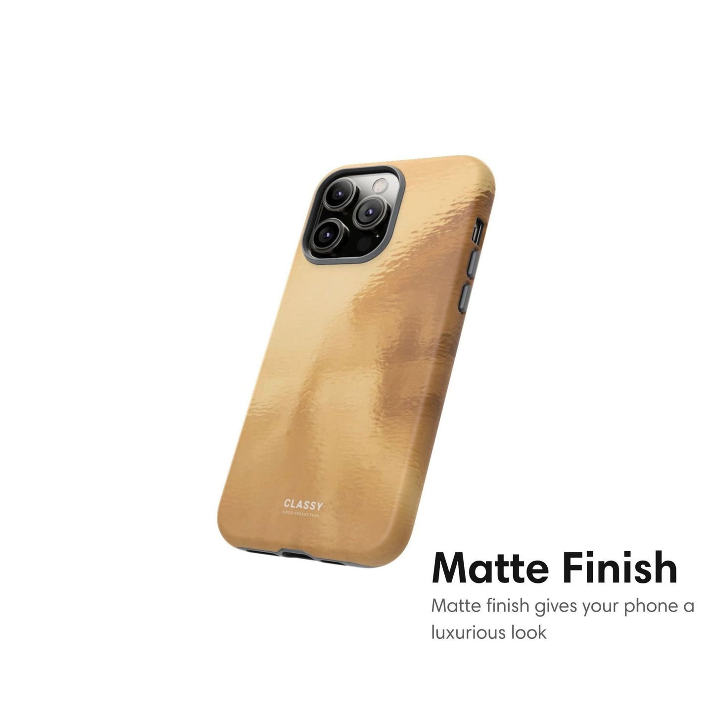Gold Glossy Design Tough Case - Classy Cases - Phone Case - iPhone 17 - Glossy -