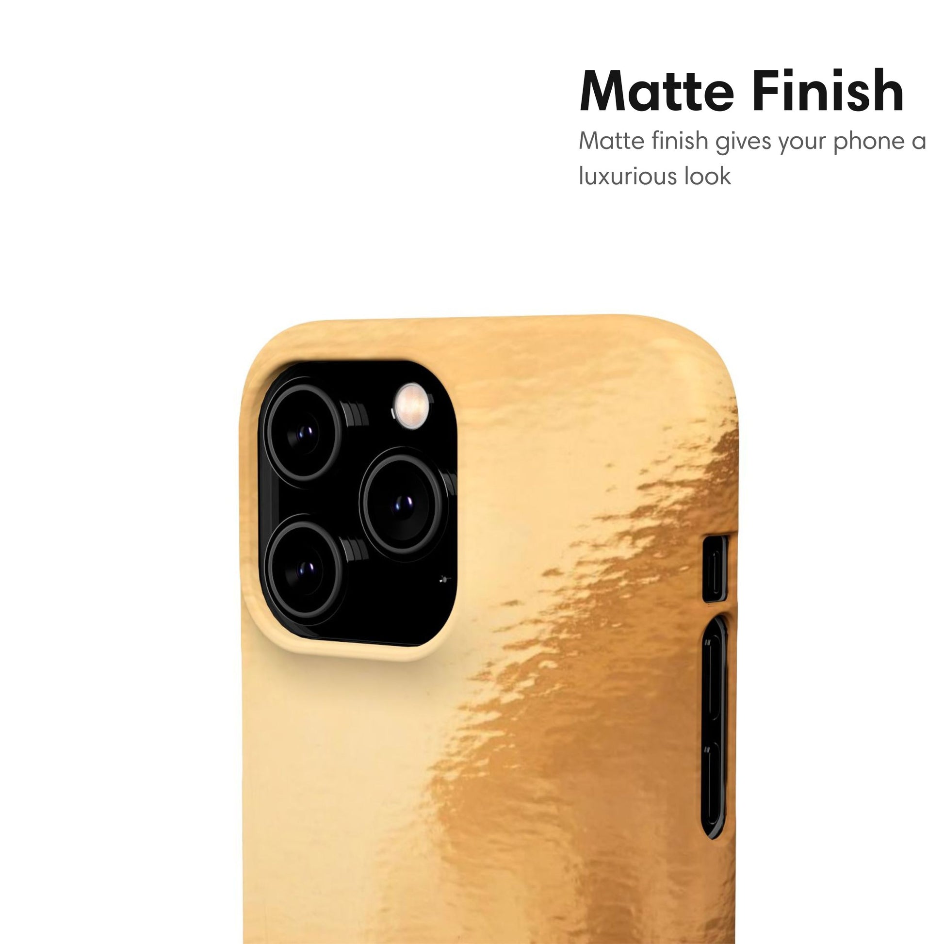 Gold Glossy Design Snap Case matte