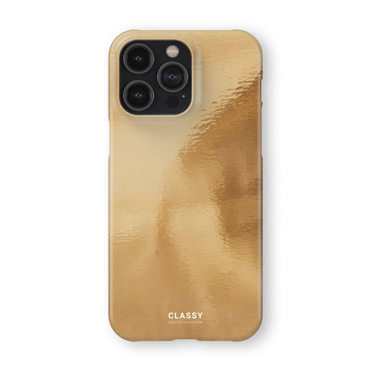 Gold Glossy Design Snap Case front