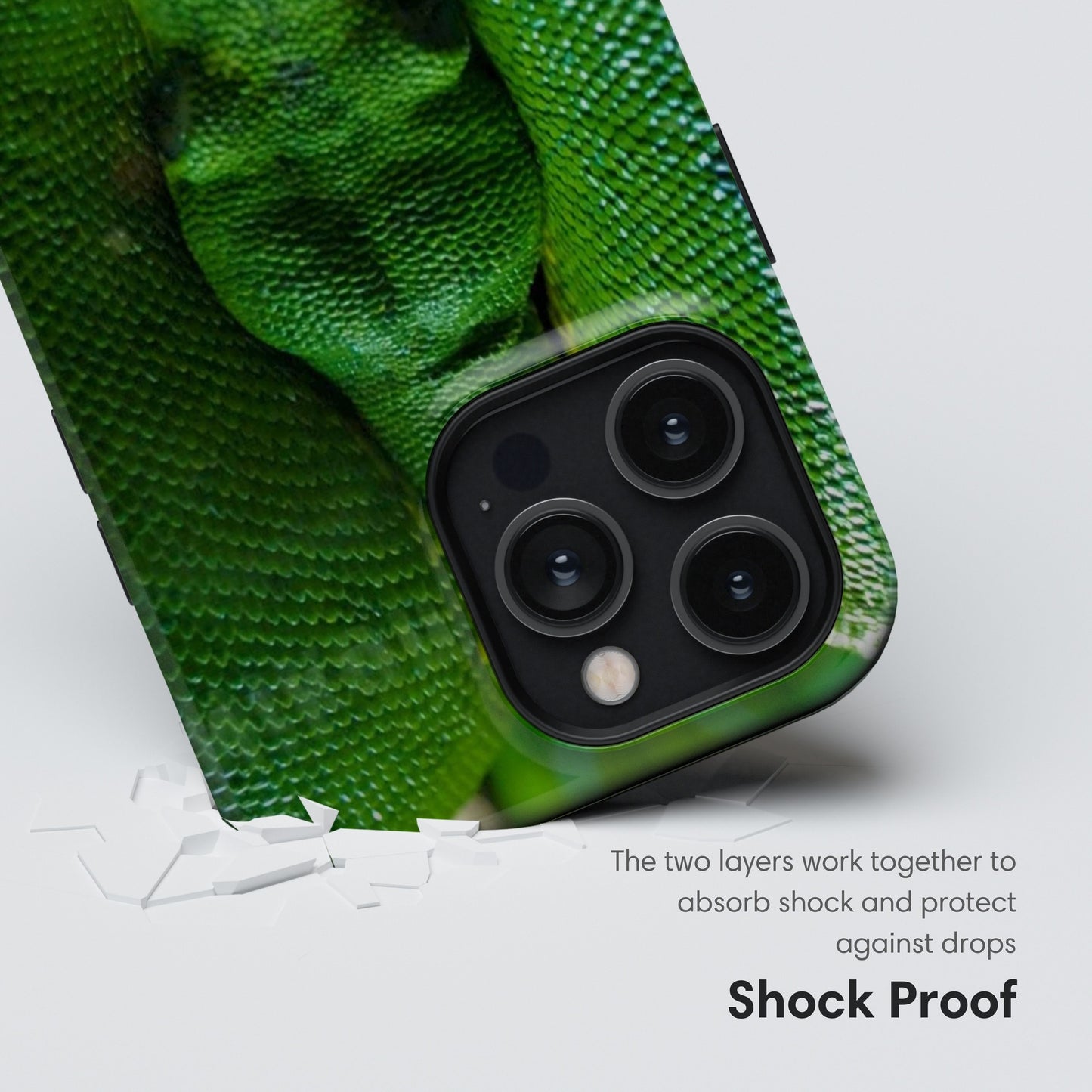 Green Snake Tough Case shockproof