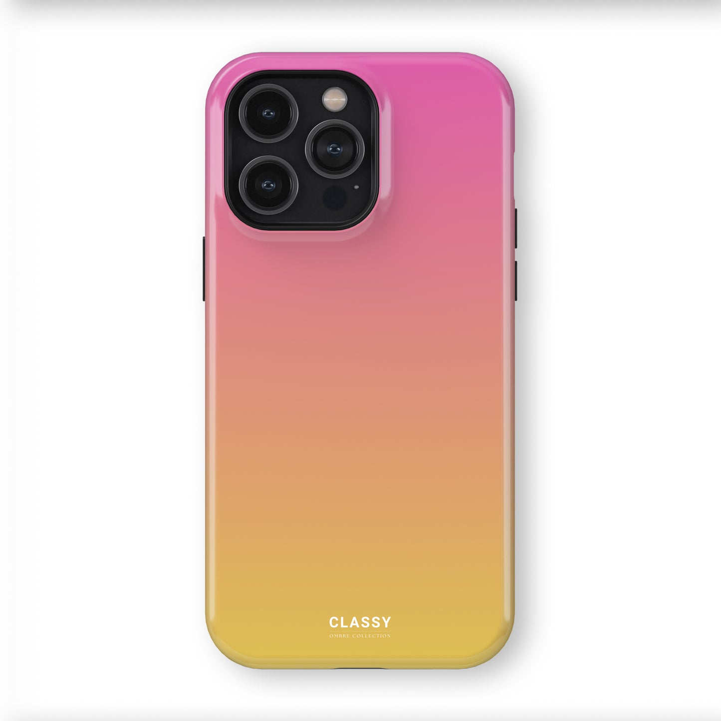 Pink and Yellow Ombre Tough Case front