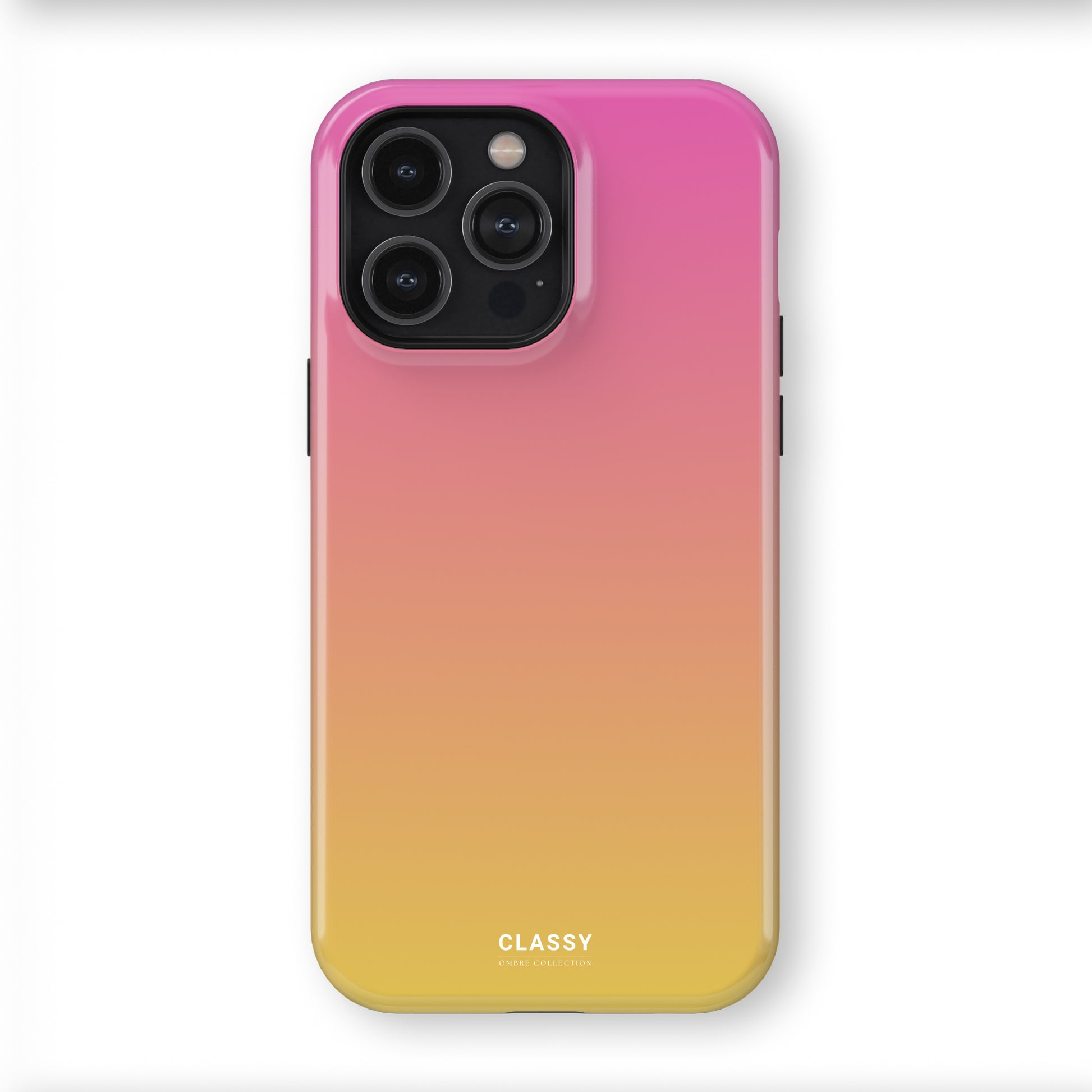 Pink and Yellow Ombre Tough Case front