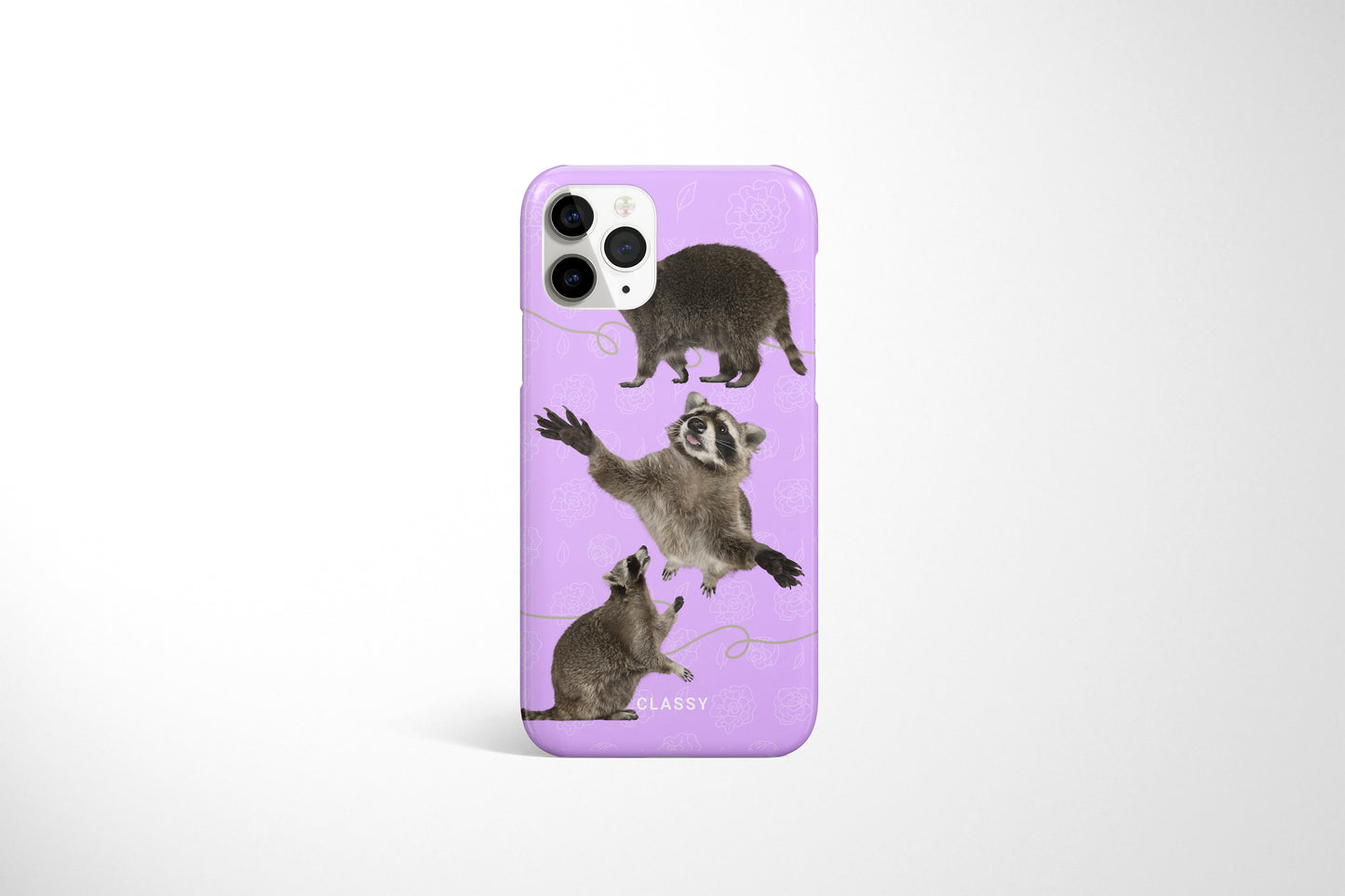 Purple Raccoon Snap Case