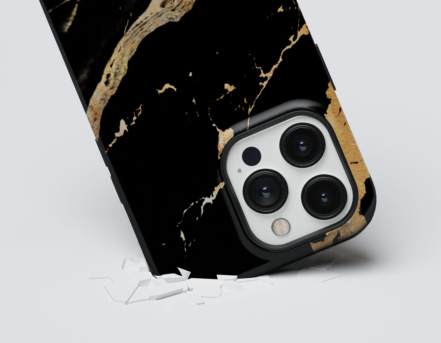 Black and Gold Marble Tough Case