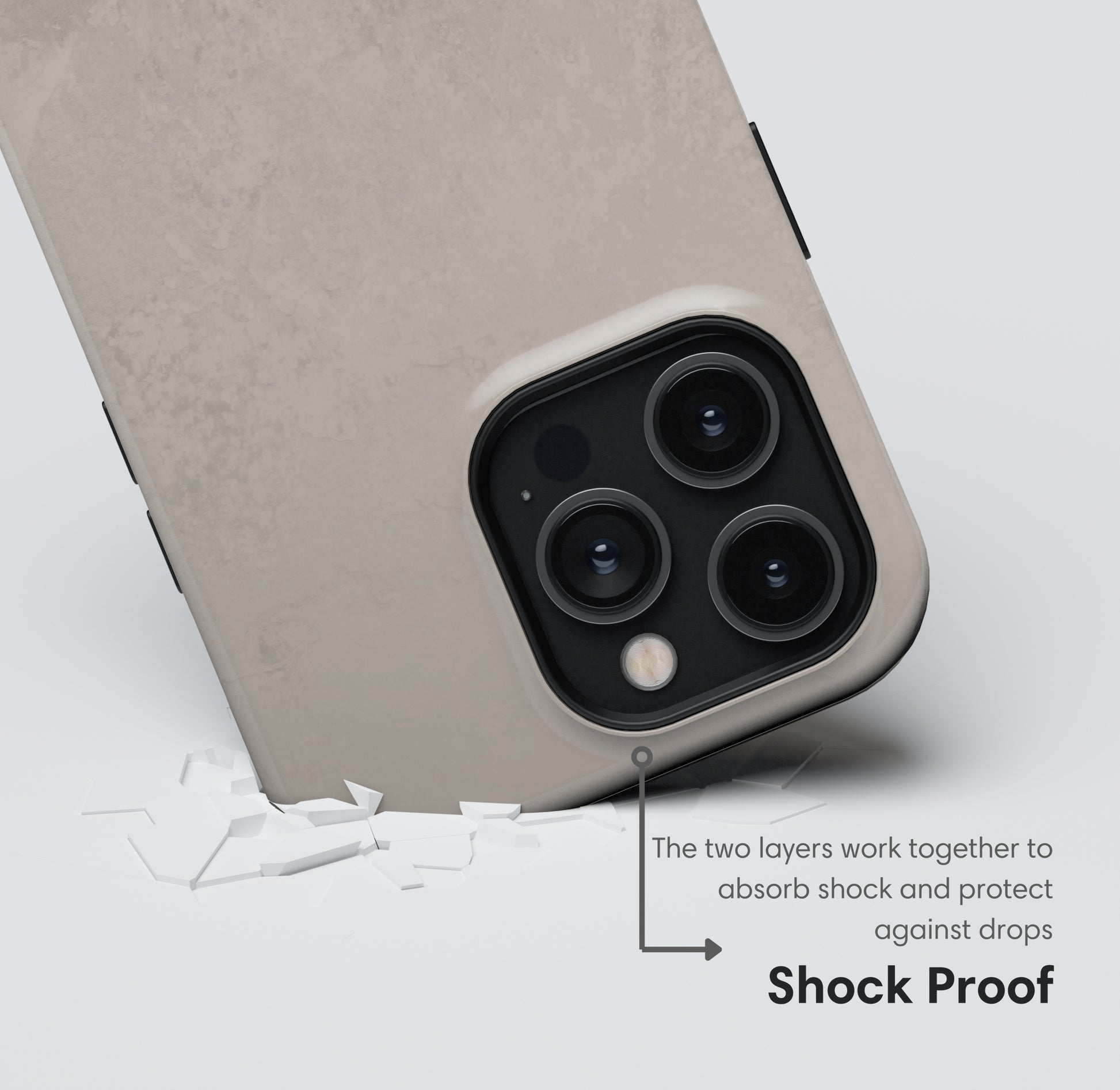 Light Beige Tough Case shockproof
