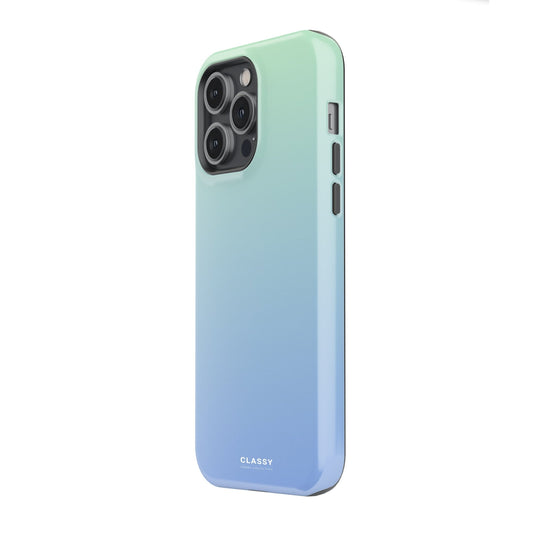 Light Blue Ombre Tough Case - Classy Cases - Phone Case - iPhone 17 - Glossy -