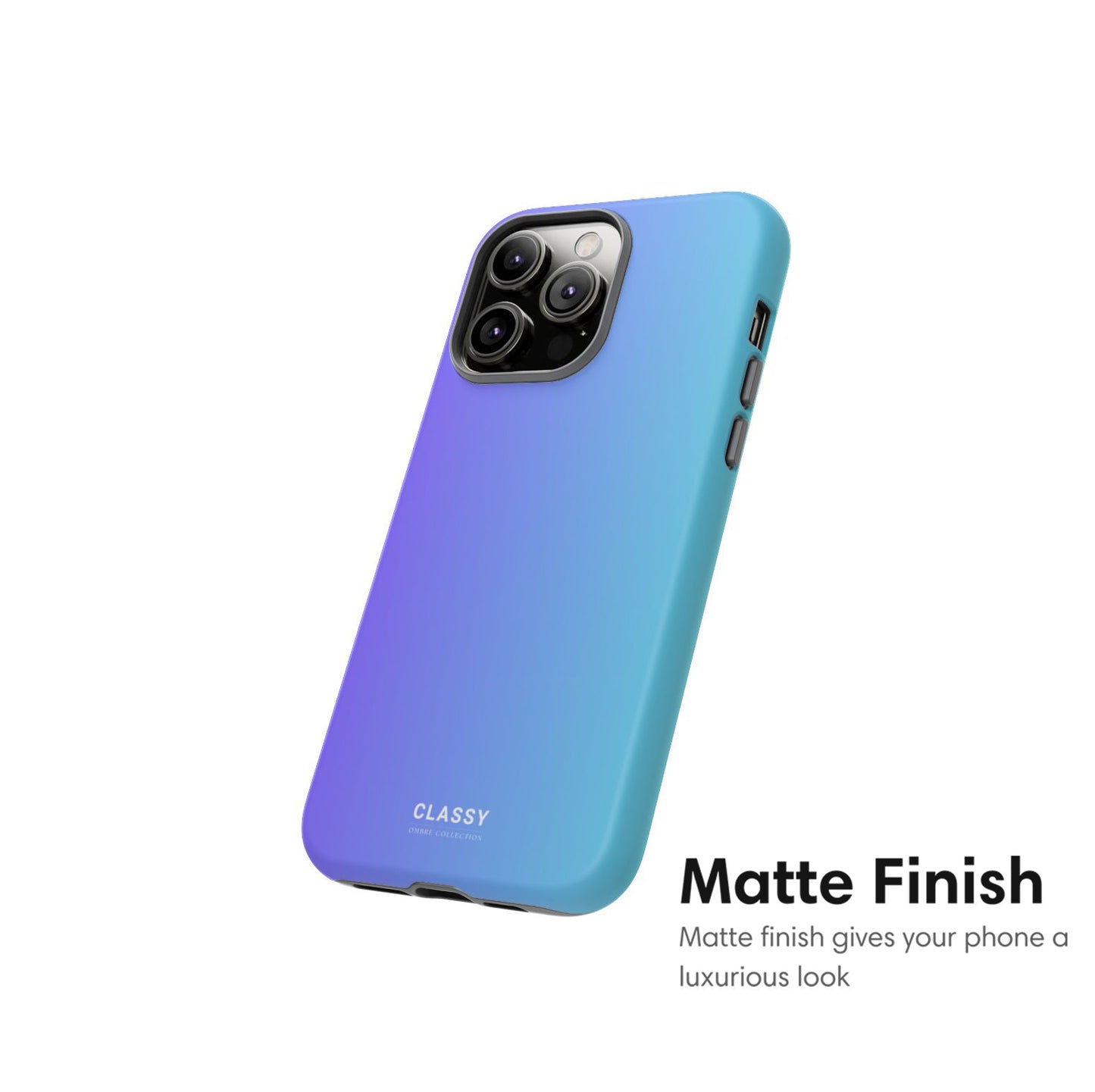 Blue and Purple Ombre Tough Case matte