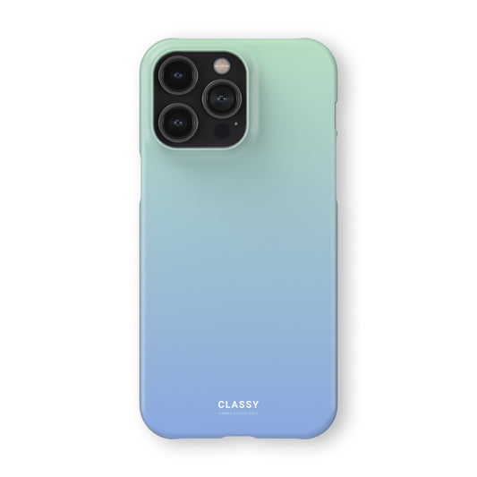 Light Blue Ombre Snap Case front