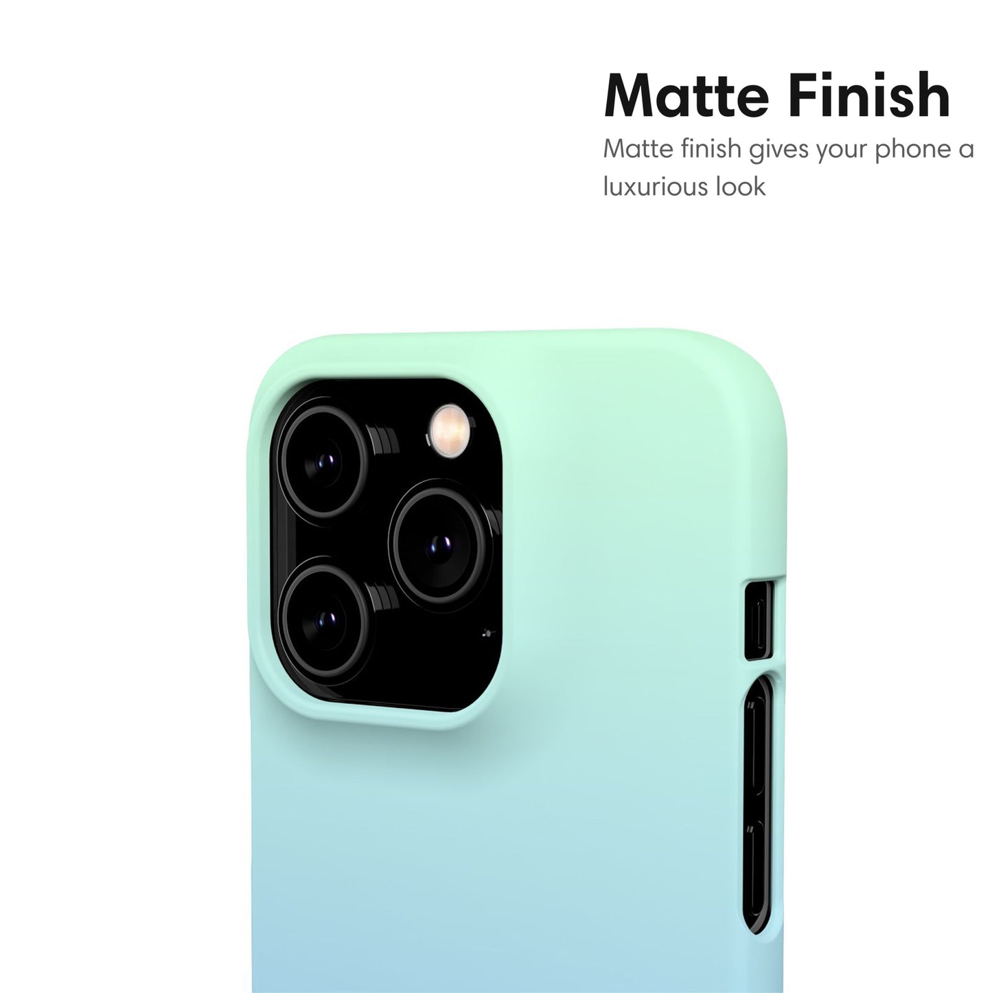 Light Blue Ombre Snap Case matte