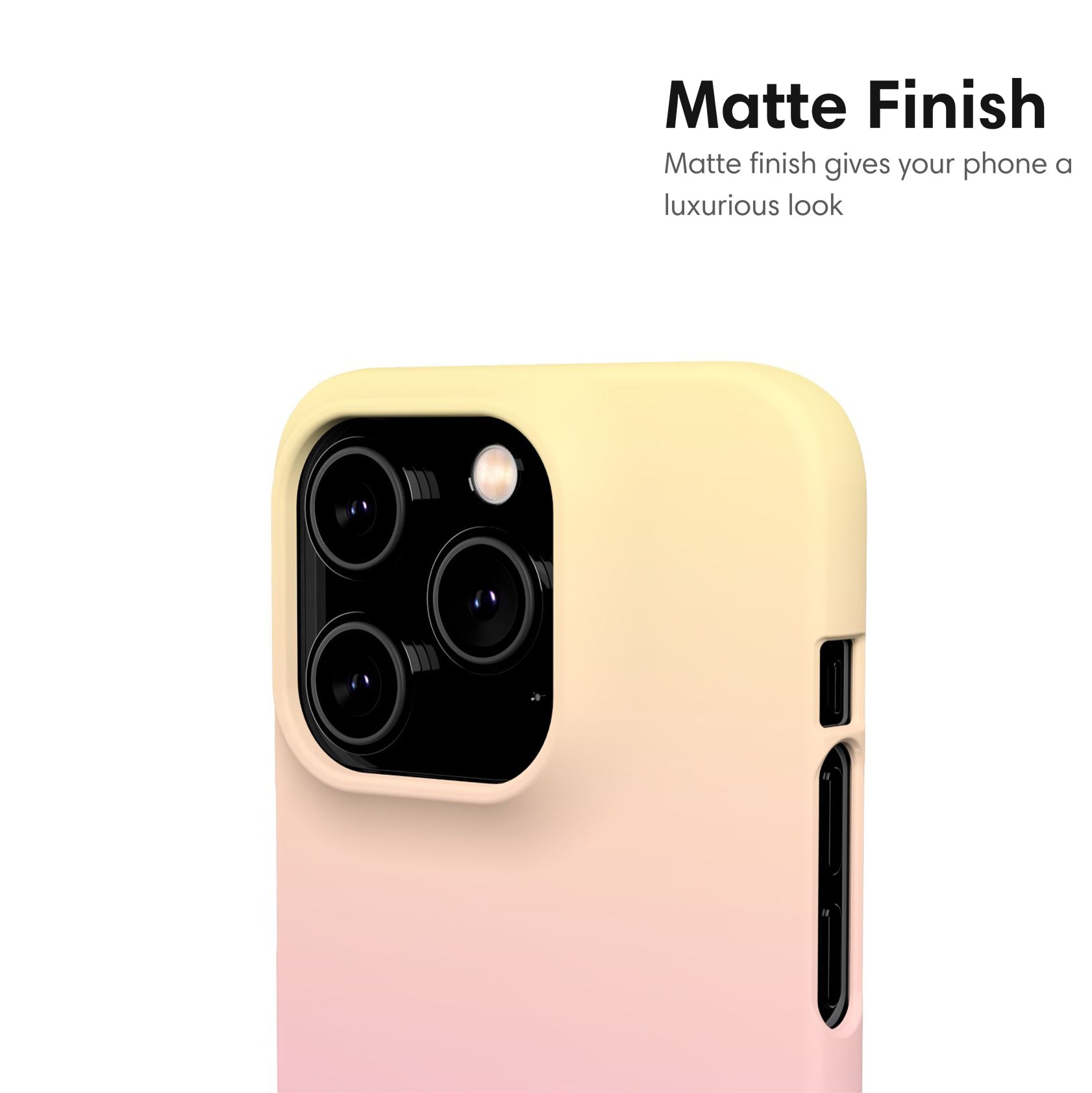 Pink and Yellow Ombre Snap Case matte