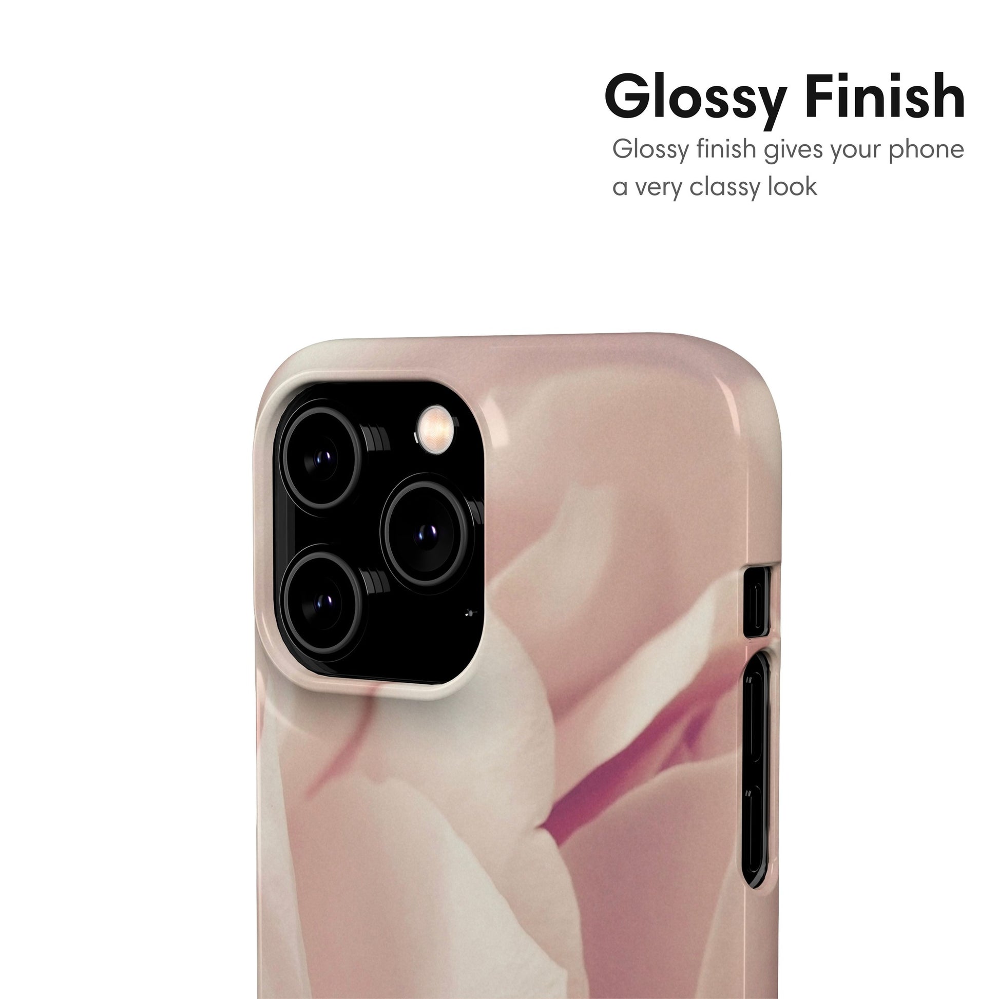 Light Pink Rose Snap Case glossy