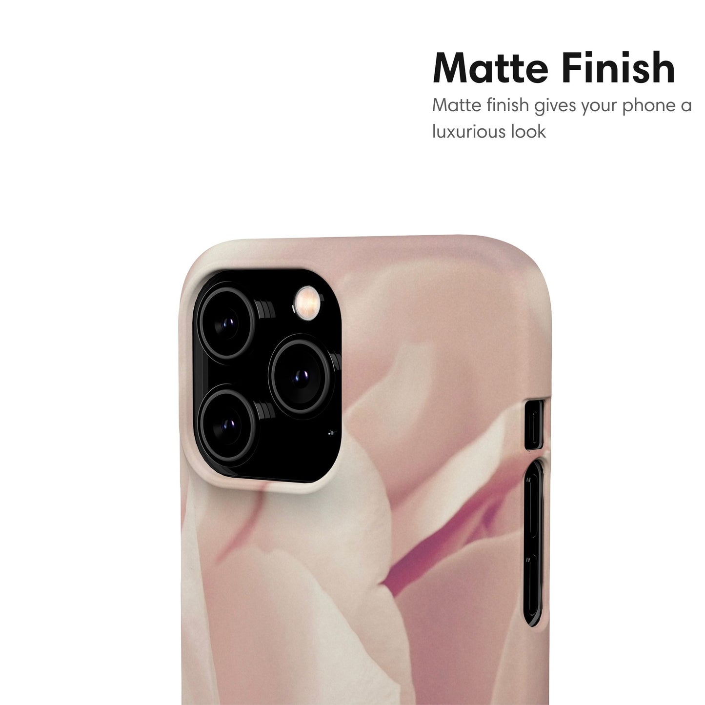 Light Pink Rose Snap Case matte