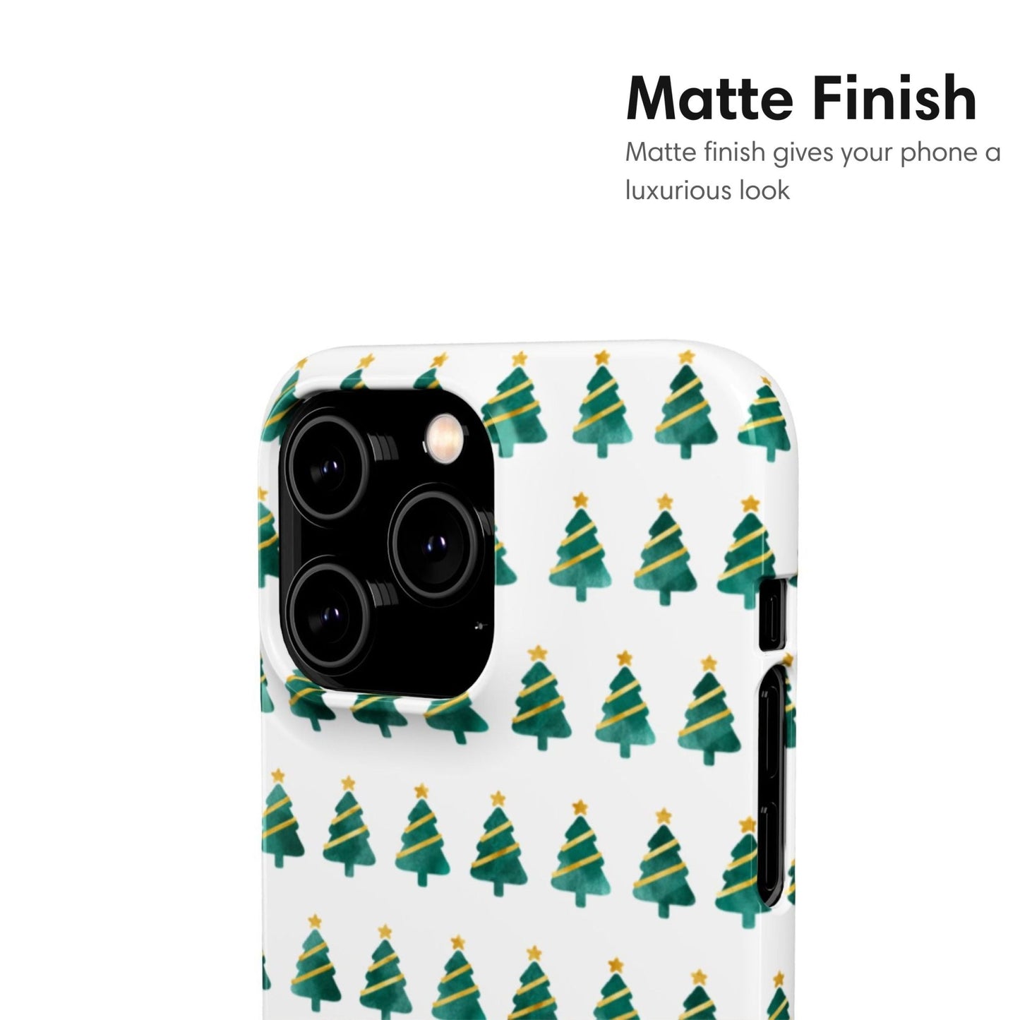 Little Christmas Trees Snap Case - Classy Cases - Phone Case - iPhone 17 - Glossy -