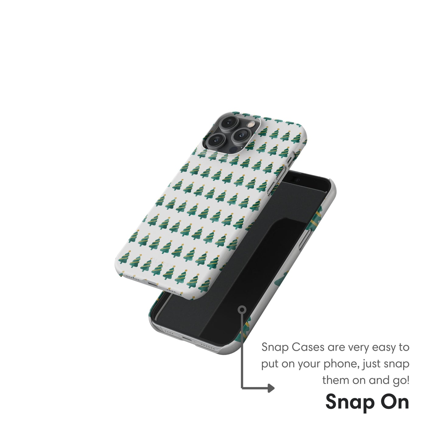 Little Christmas Trees Snap Case snap on