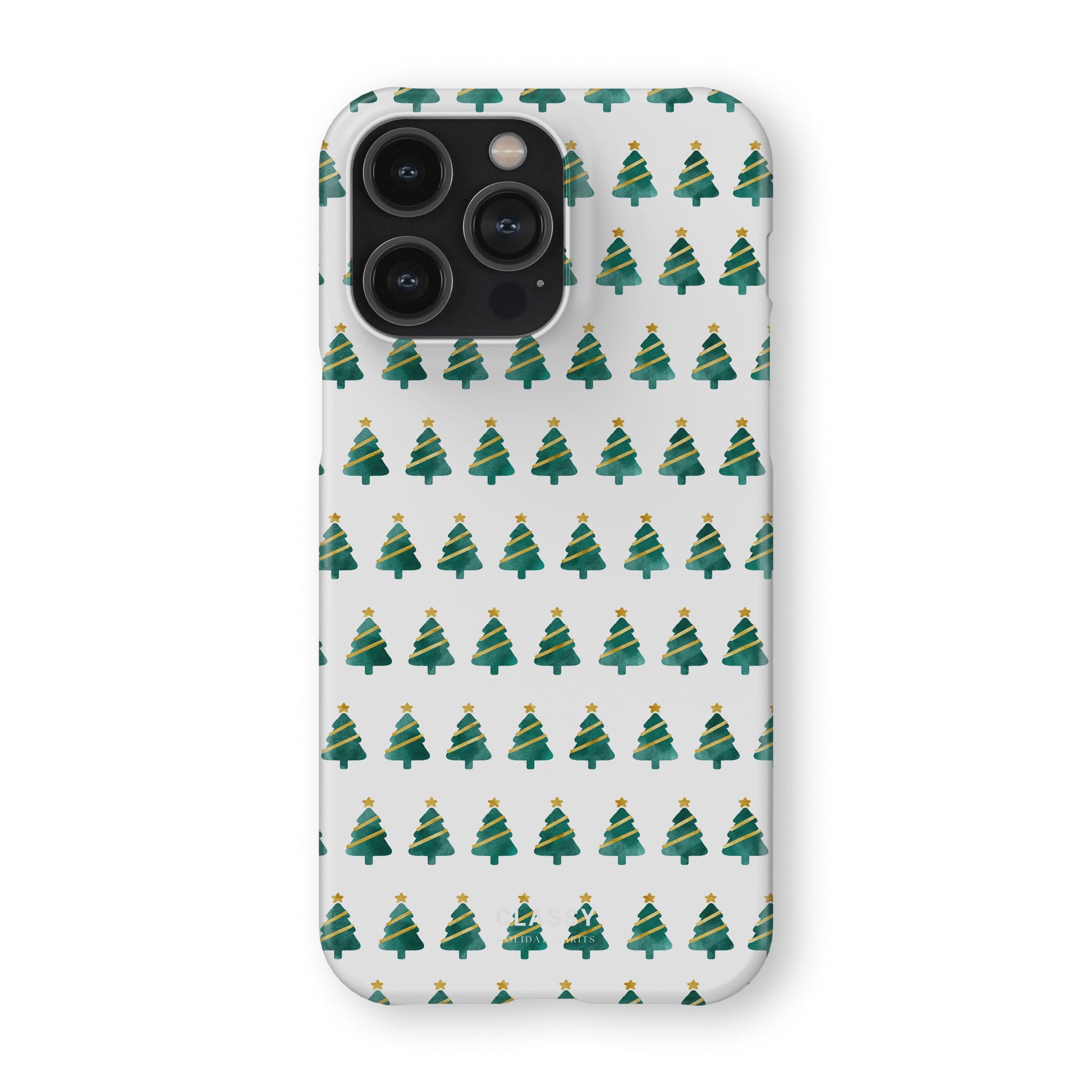 Little Christmas Trees Snap Case front