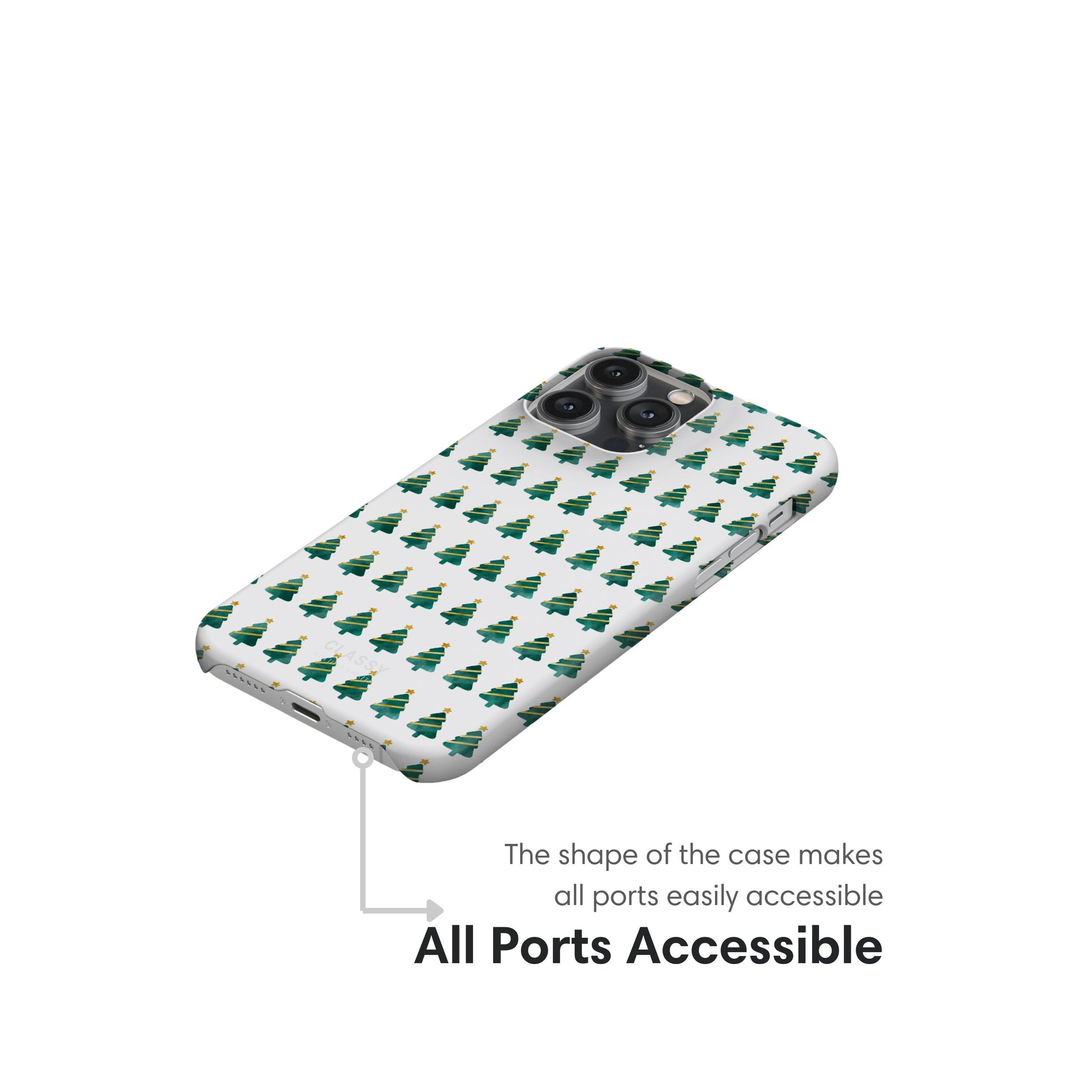 Little Christmas Trees Snap Case ports