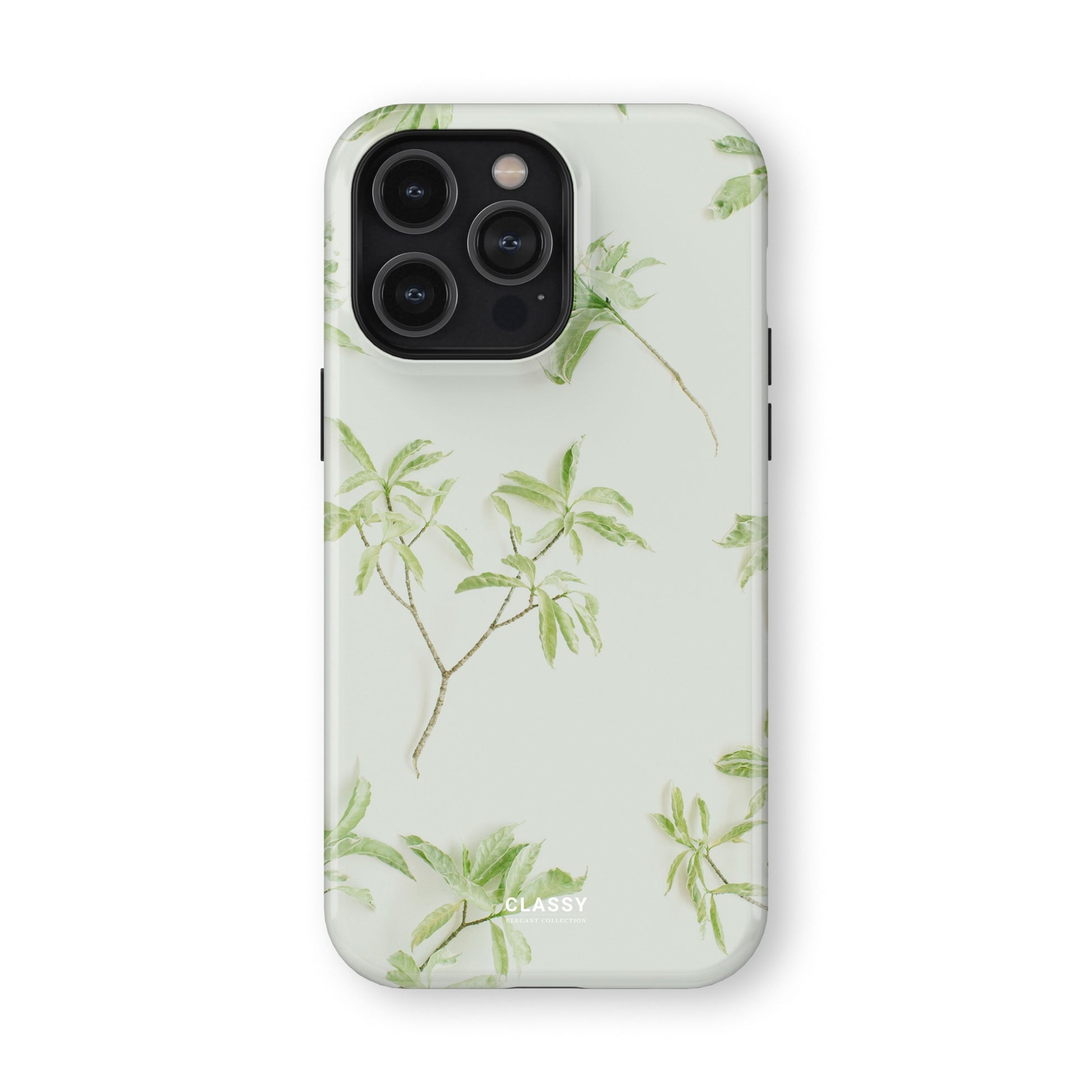 Little Leaves White Tough Case front