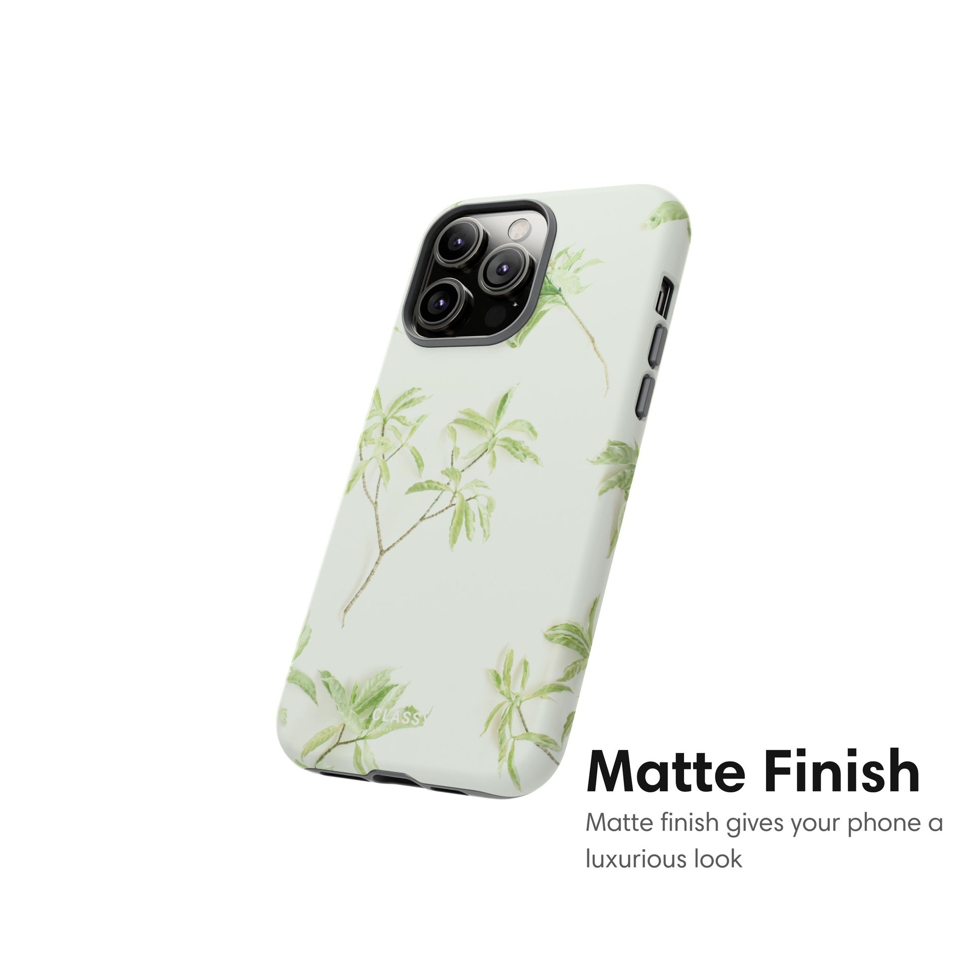 Little Leaves White Tough Case matte